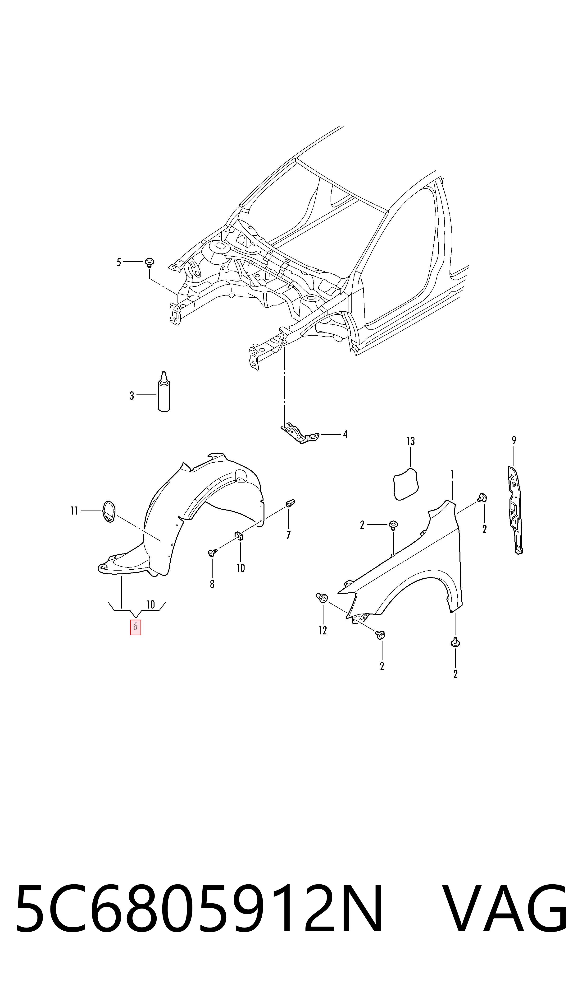 5C6805912N VAG