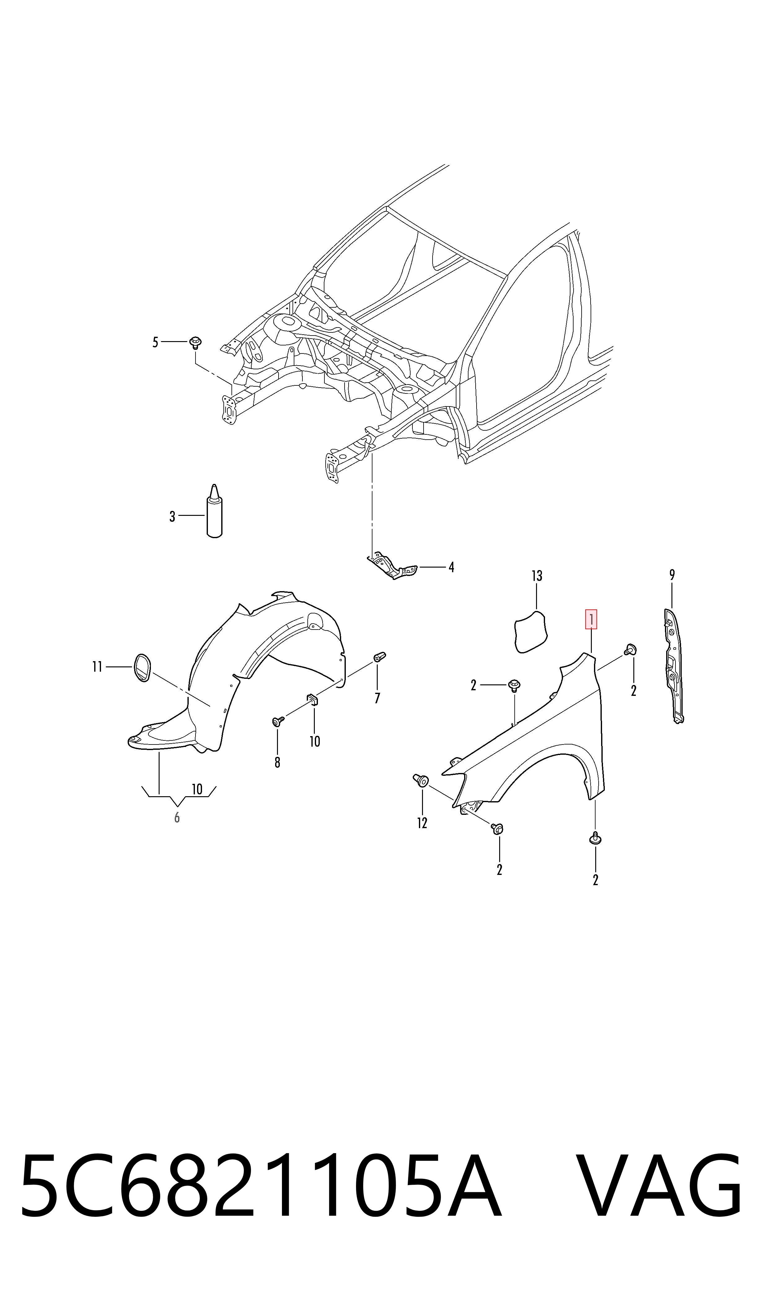 5C6821105A VAG