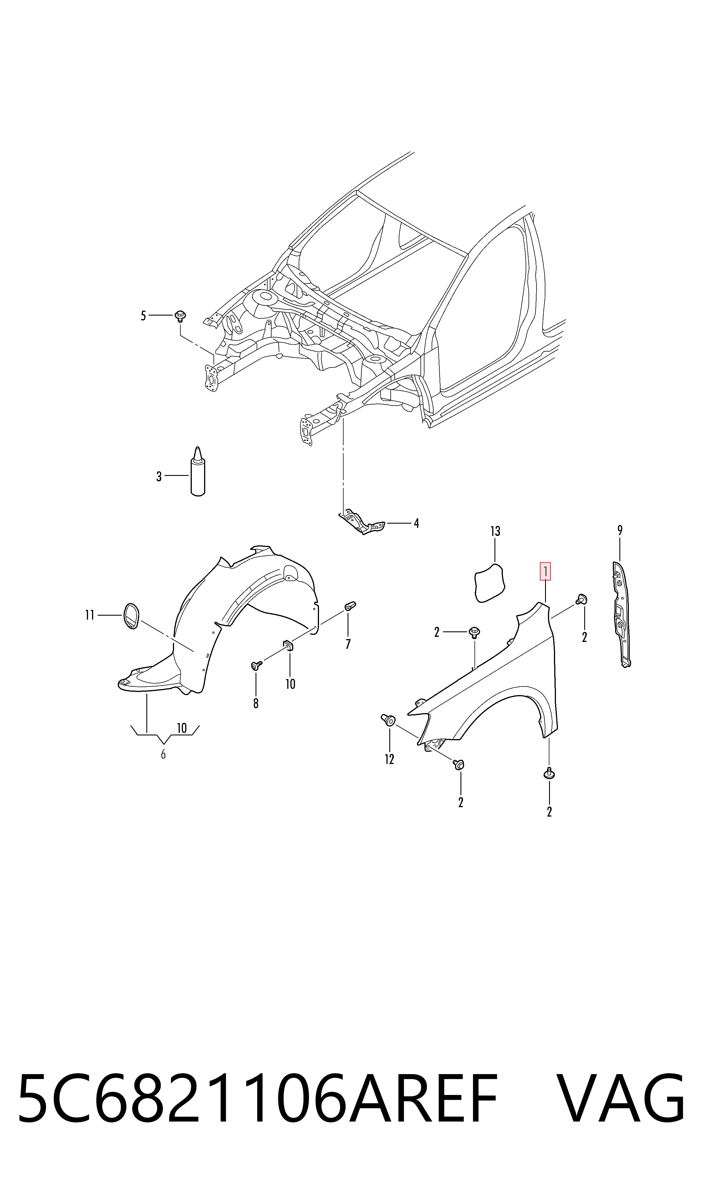 5C6821106AREF VAG