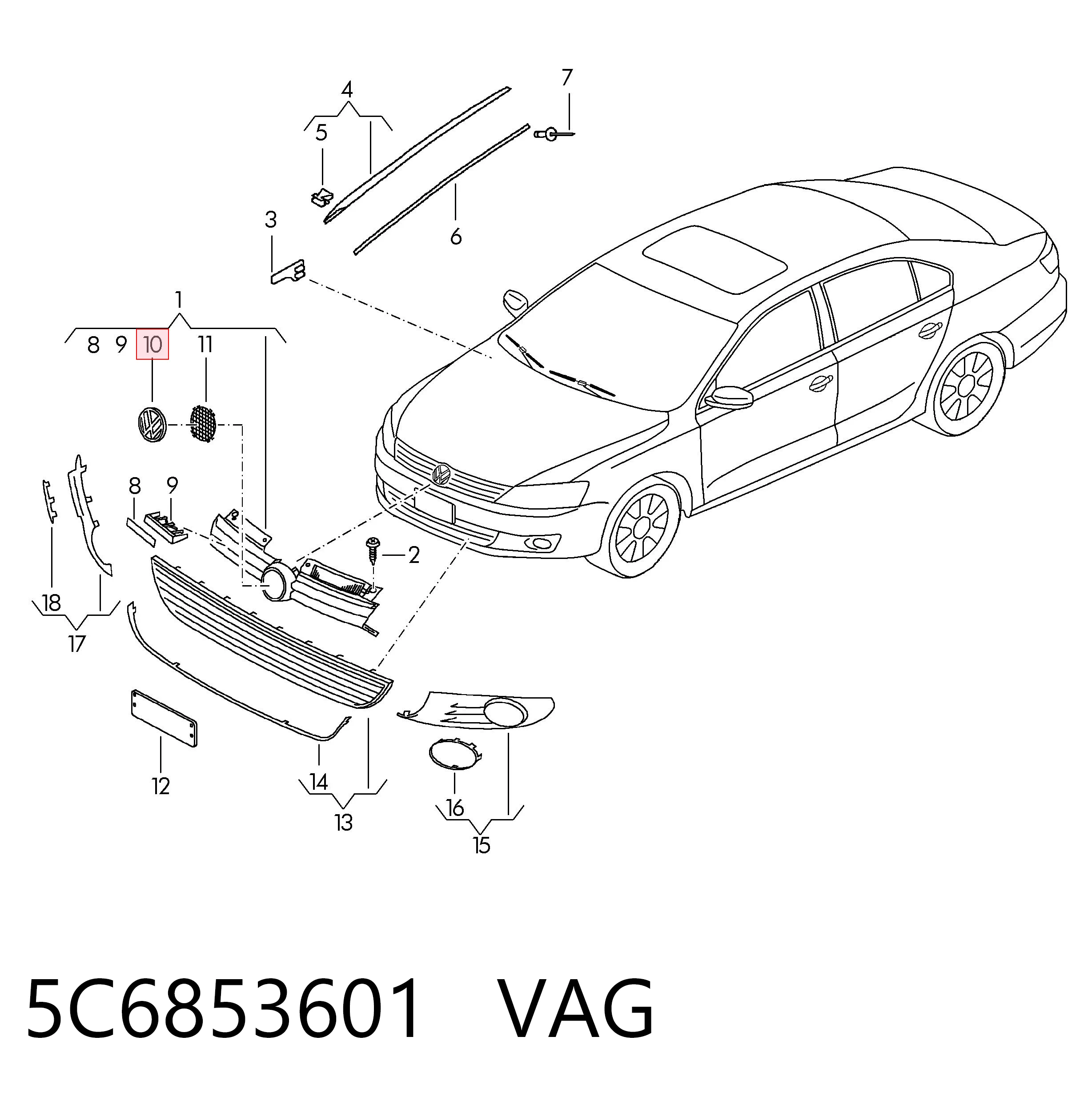 5C6853601 VAG