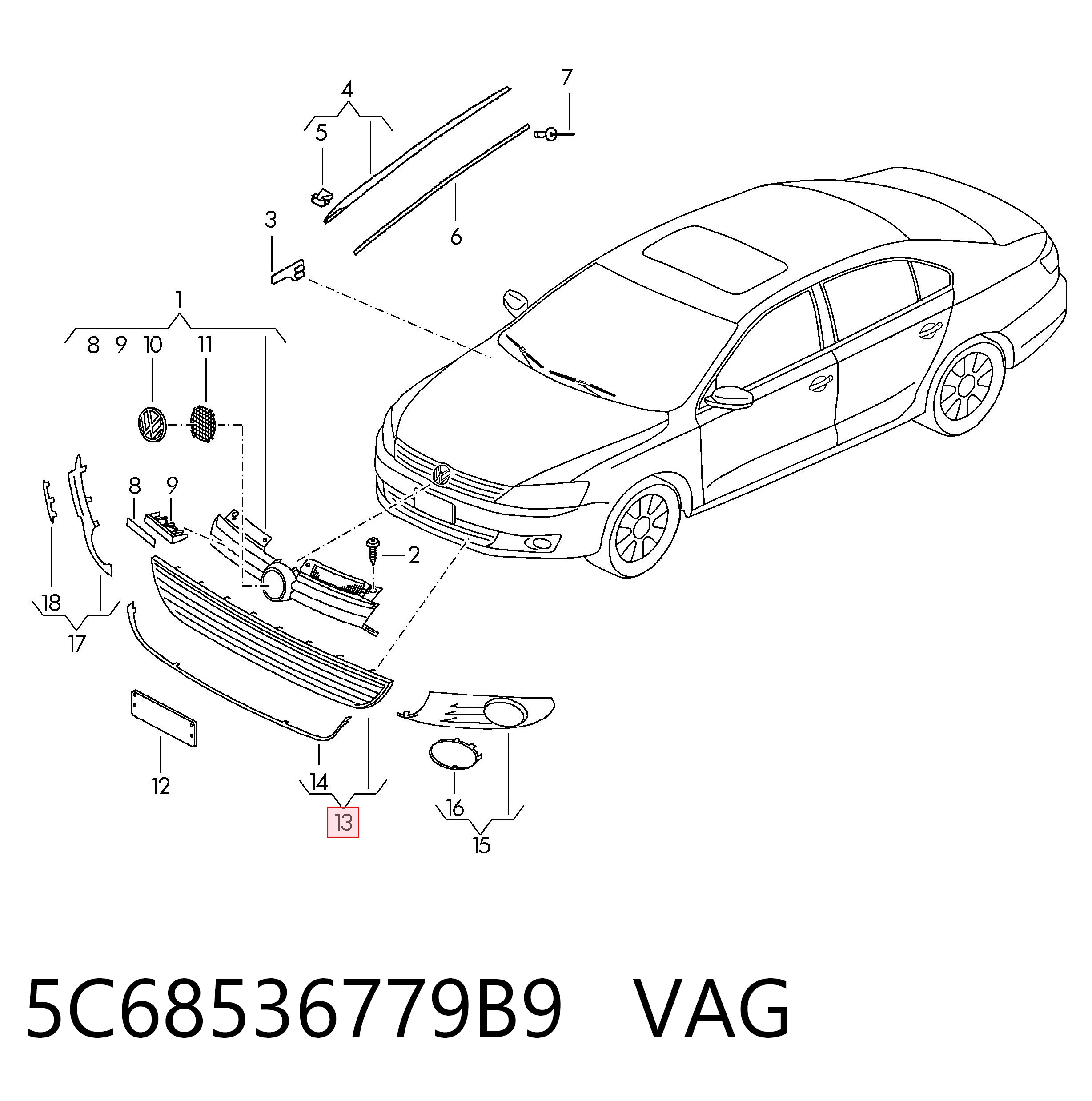 5C68536779B9 VAG