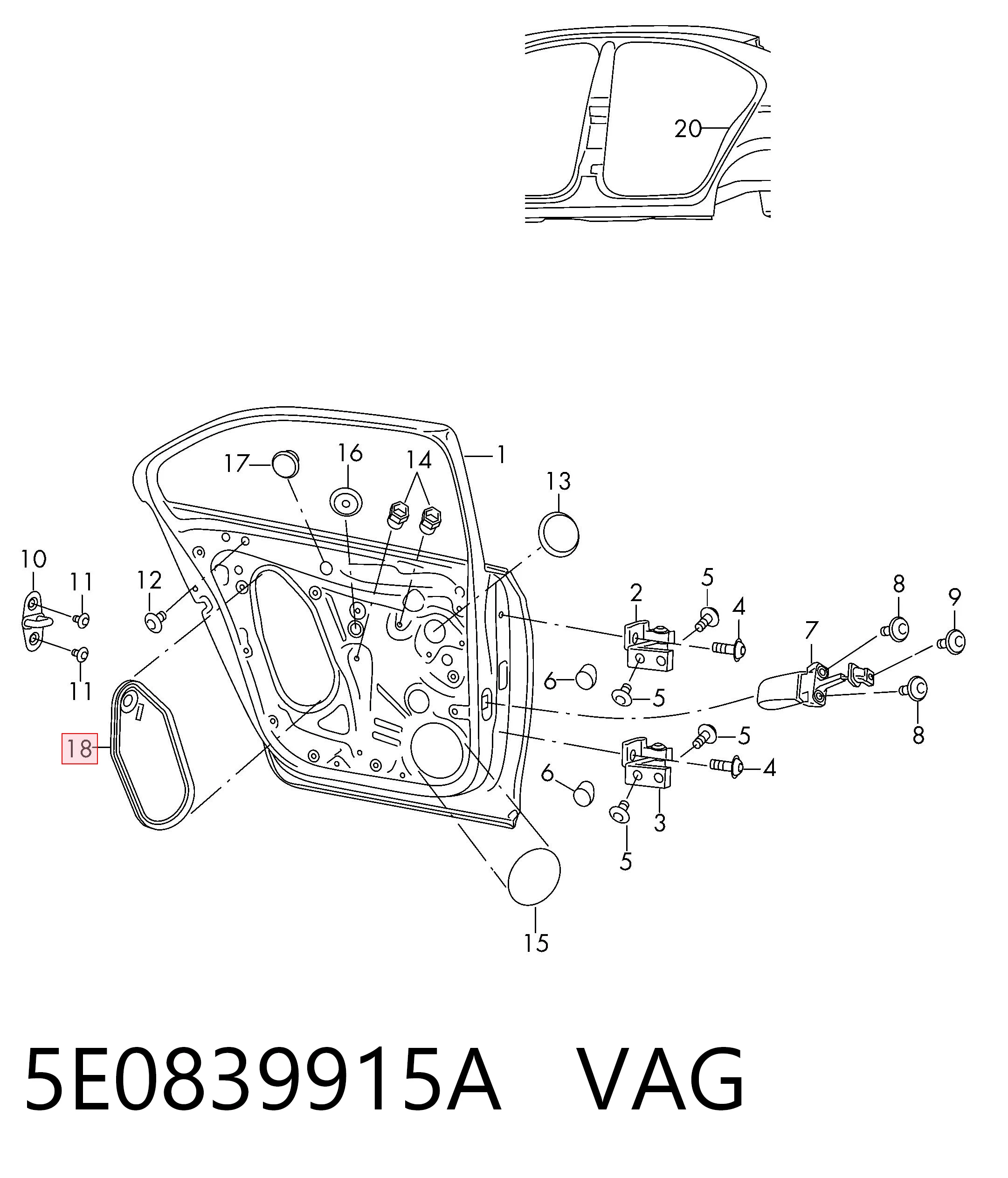 5E0839915A VAG 