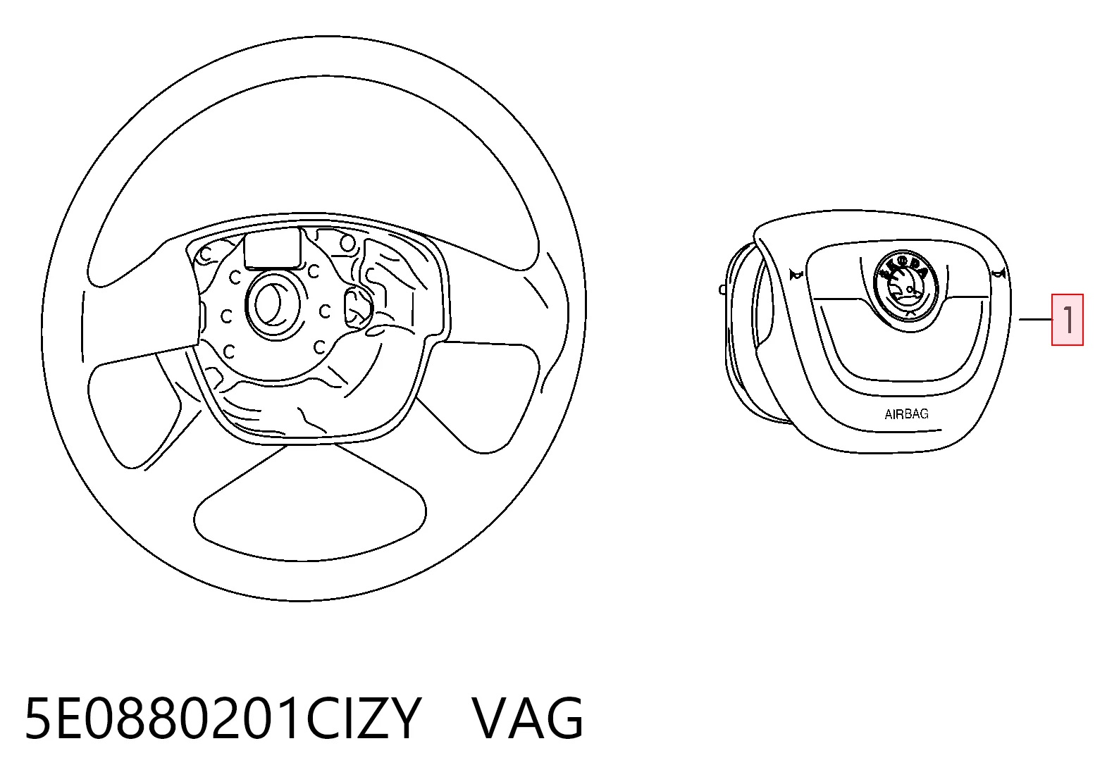 5E0880201CIZY VAG
