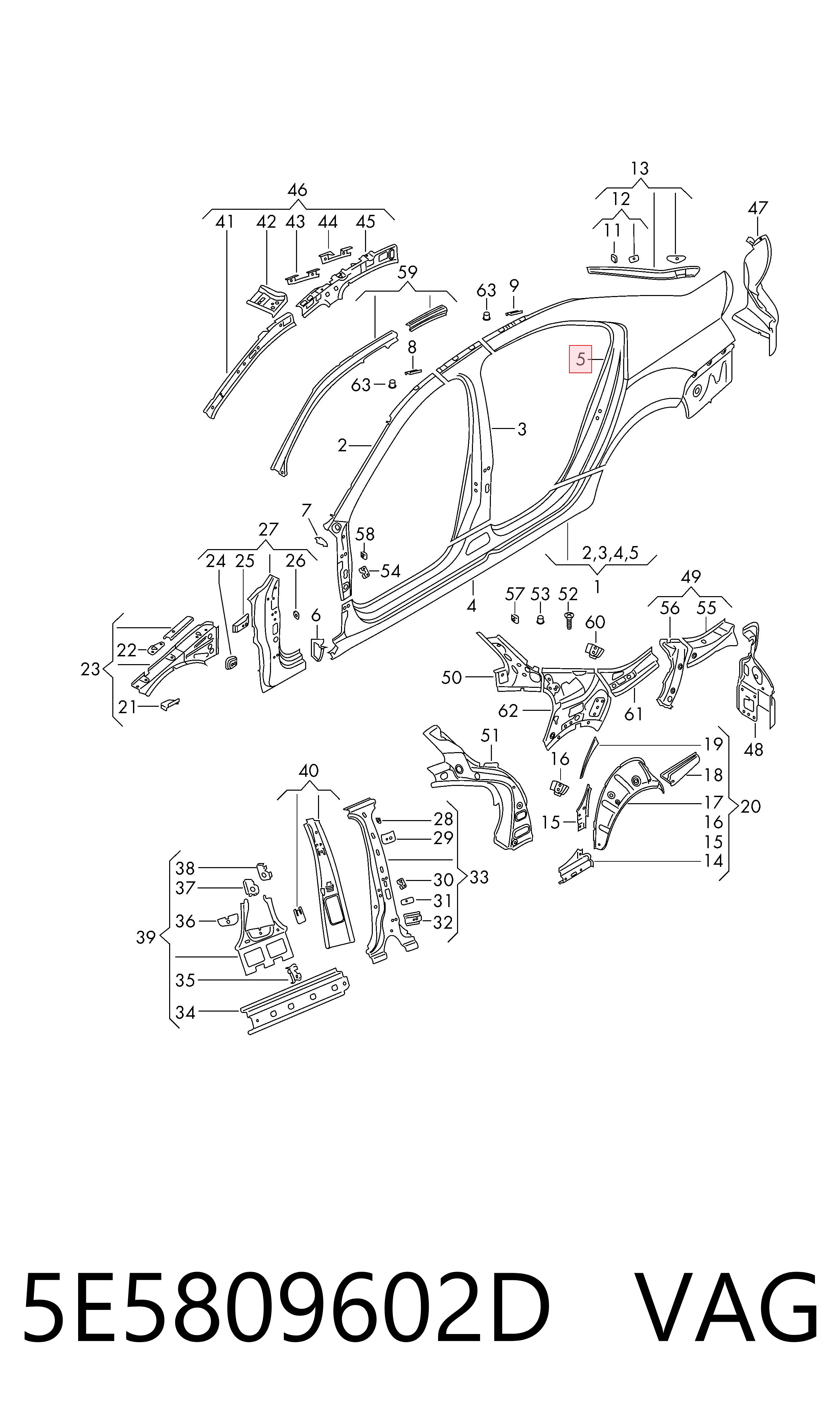 5E5809602D VAG
