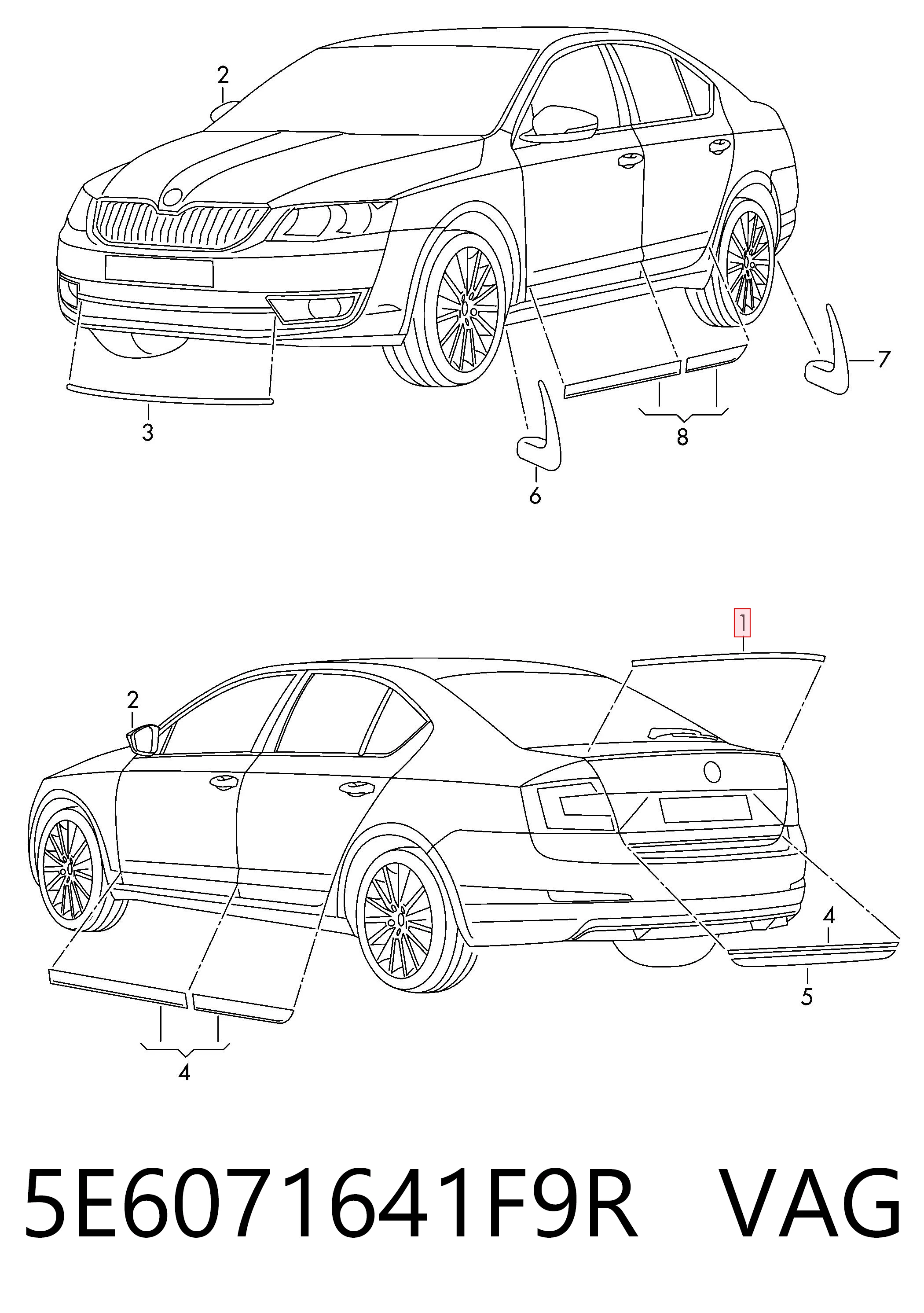  VAG 5E6071641F9R precio, desde 134,87 EUR