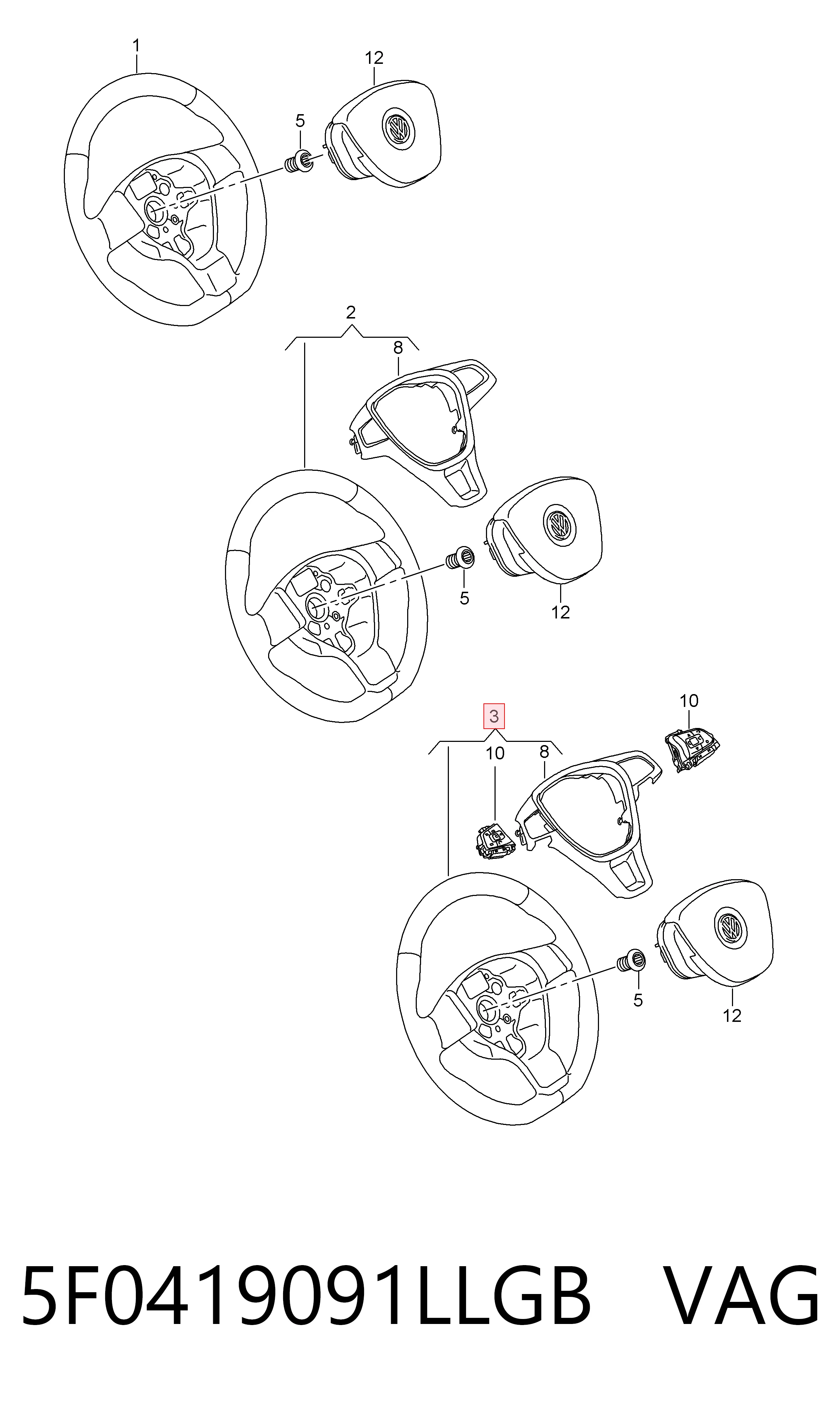 5F0419091LLGB VAG