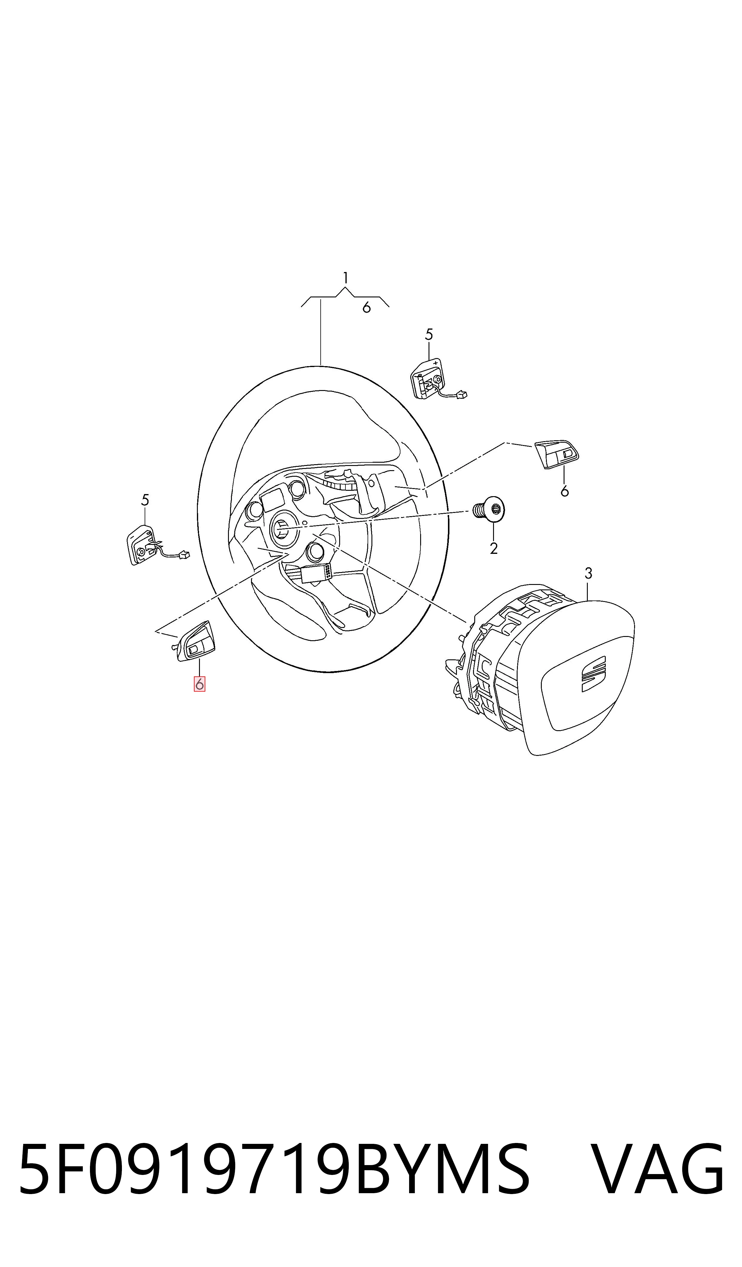 5F0919719BYMS VAG