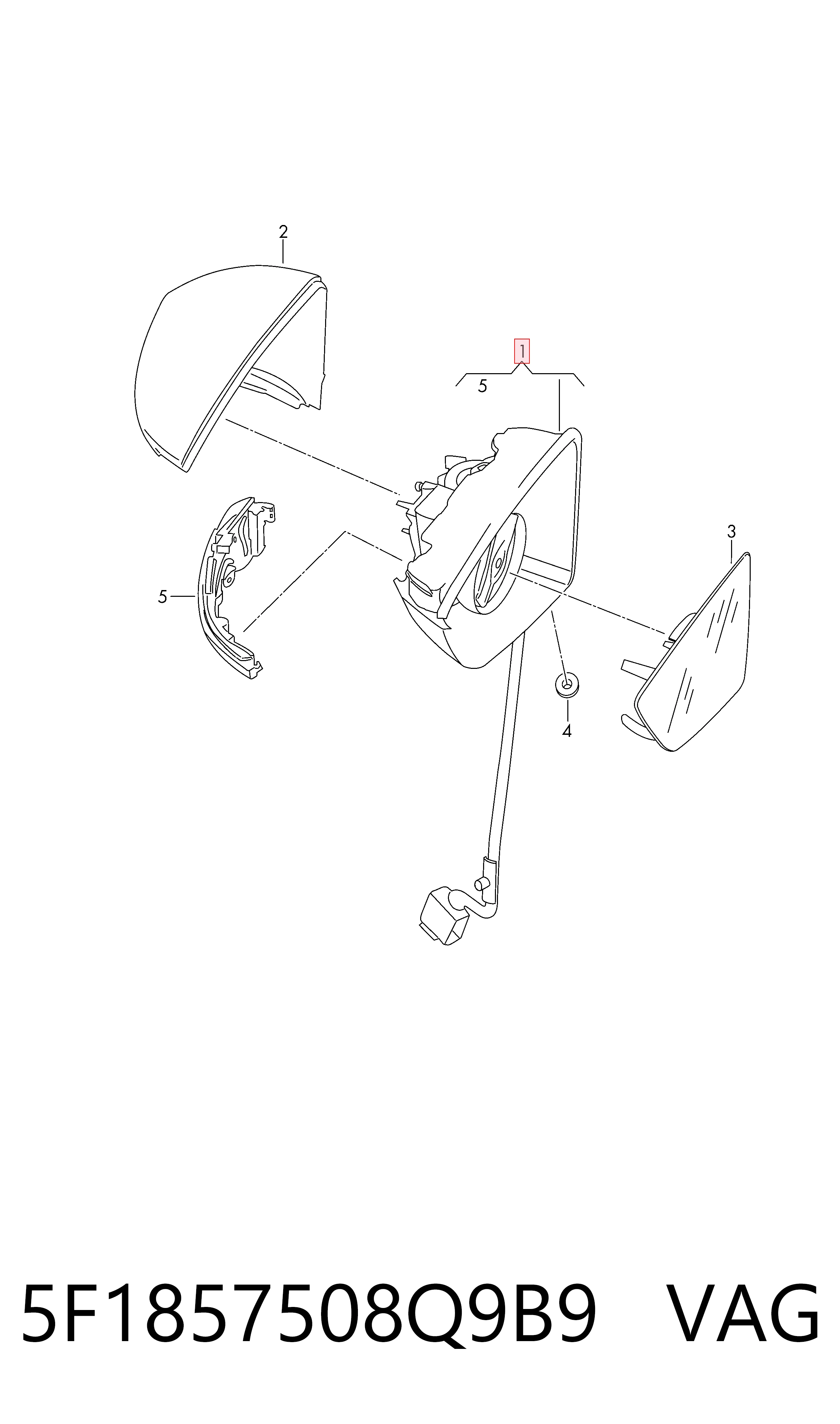 5F1857508Q9B9 VAG