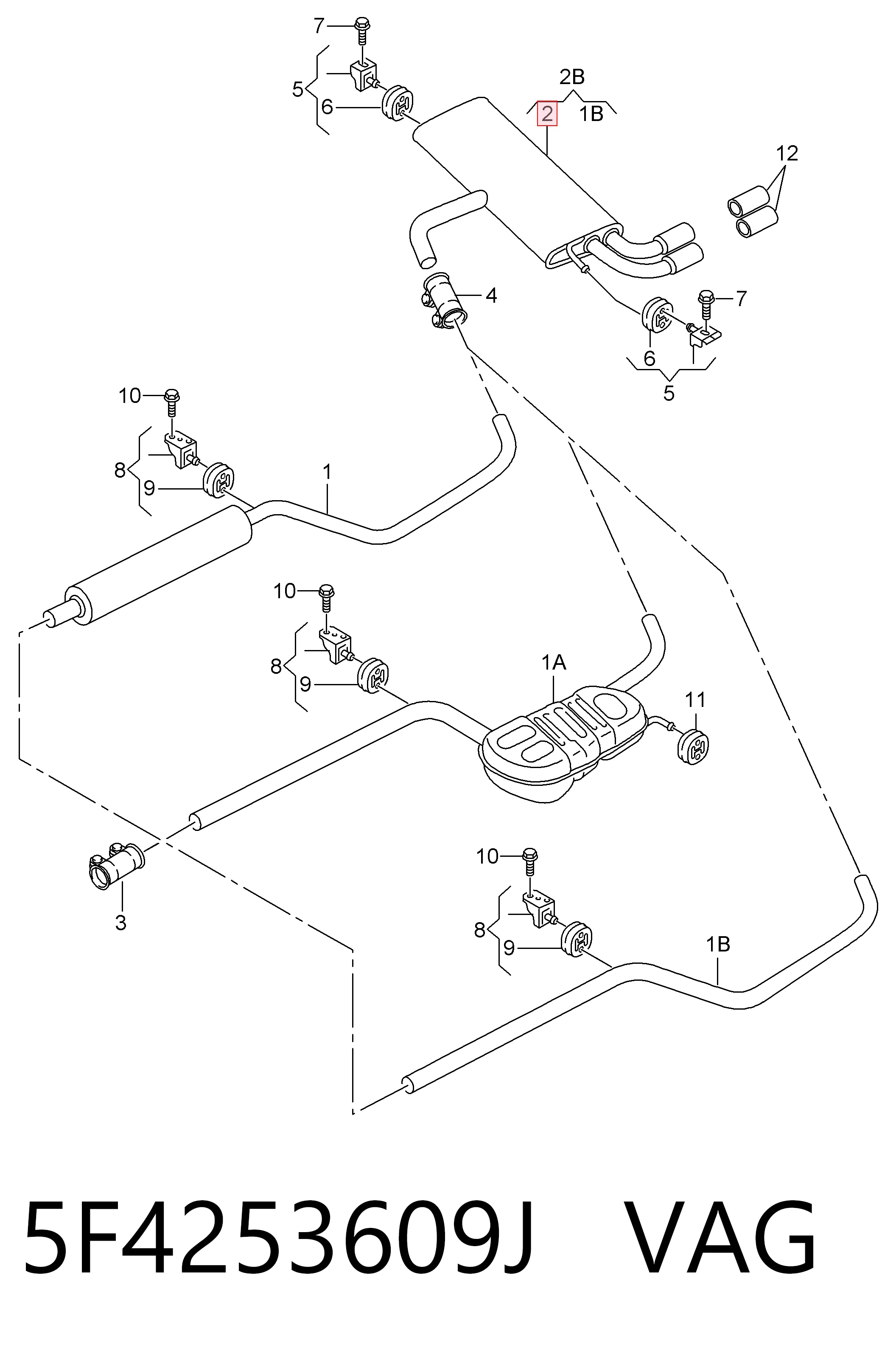Comprar Silenciador trasero Seat Leon  5F1 a bajo precio