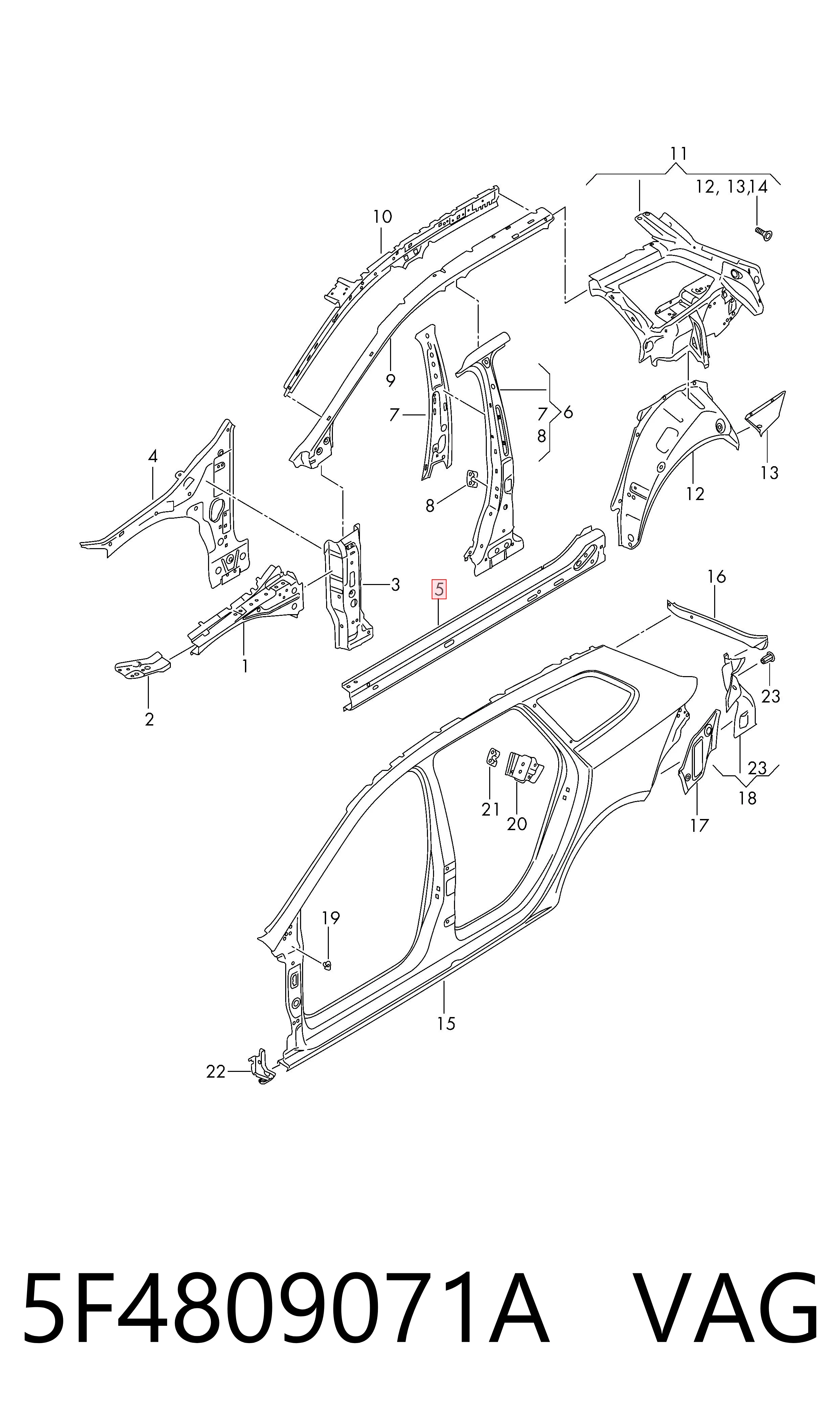 5F4809071A VAG
