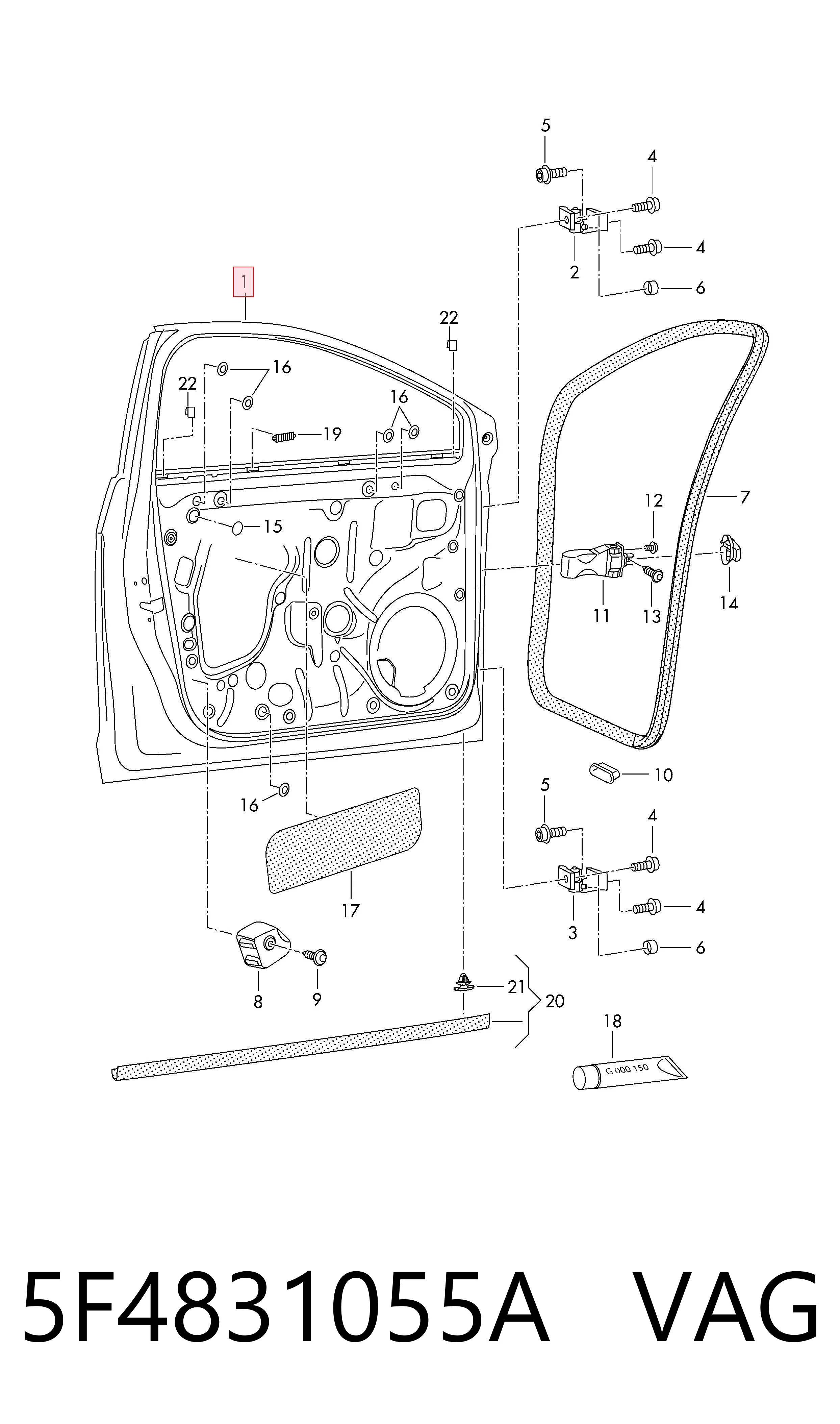 Comprar Puerta delantera izquierda Seat Leon  5F1 a bajo precio