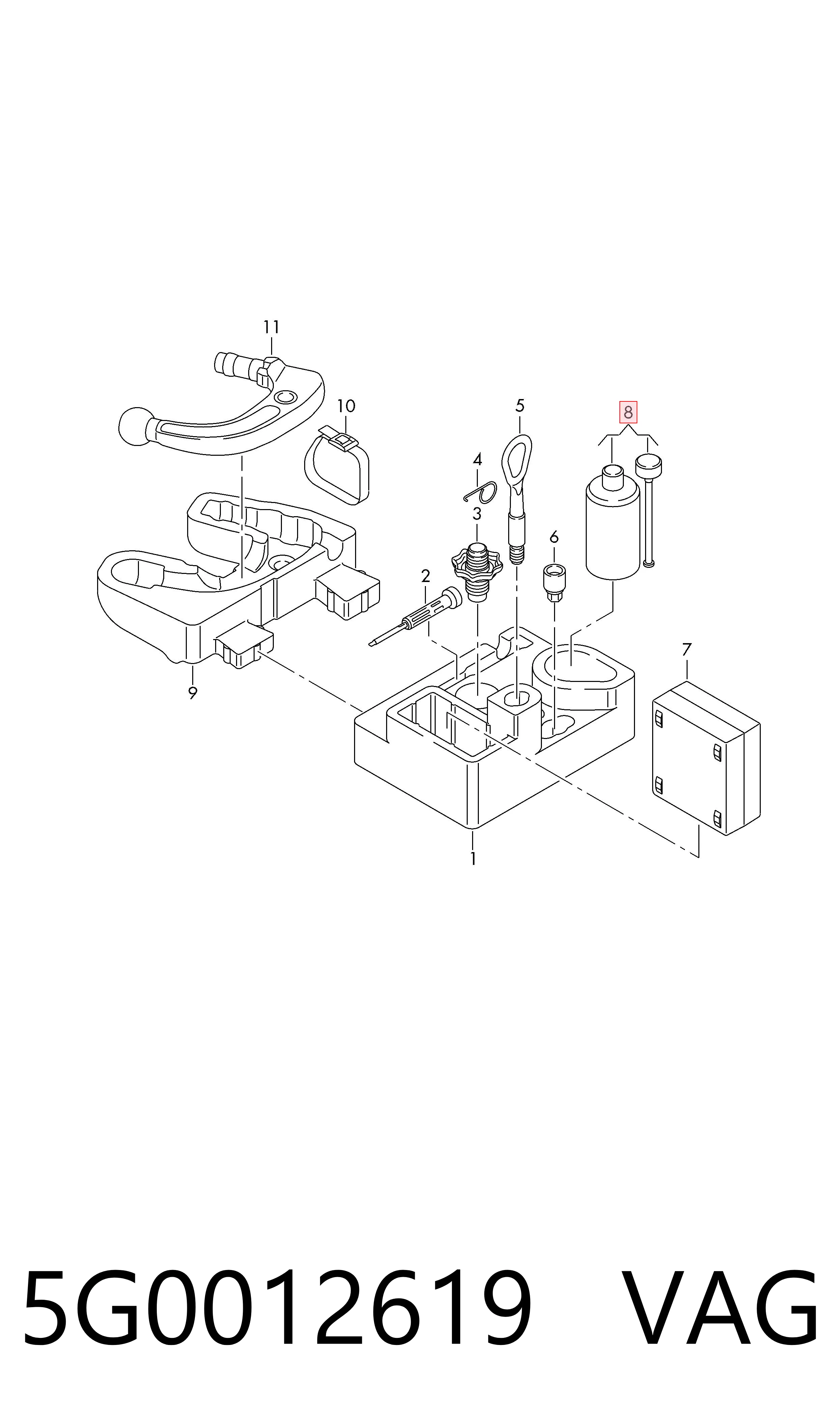Sellador de neumáticos VAG 5G0012619 precio, desde 59,64 EUR
