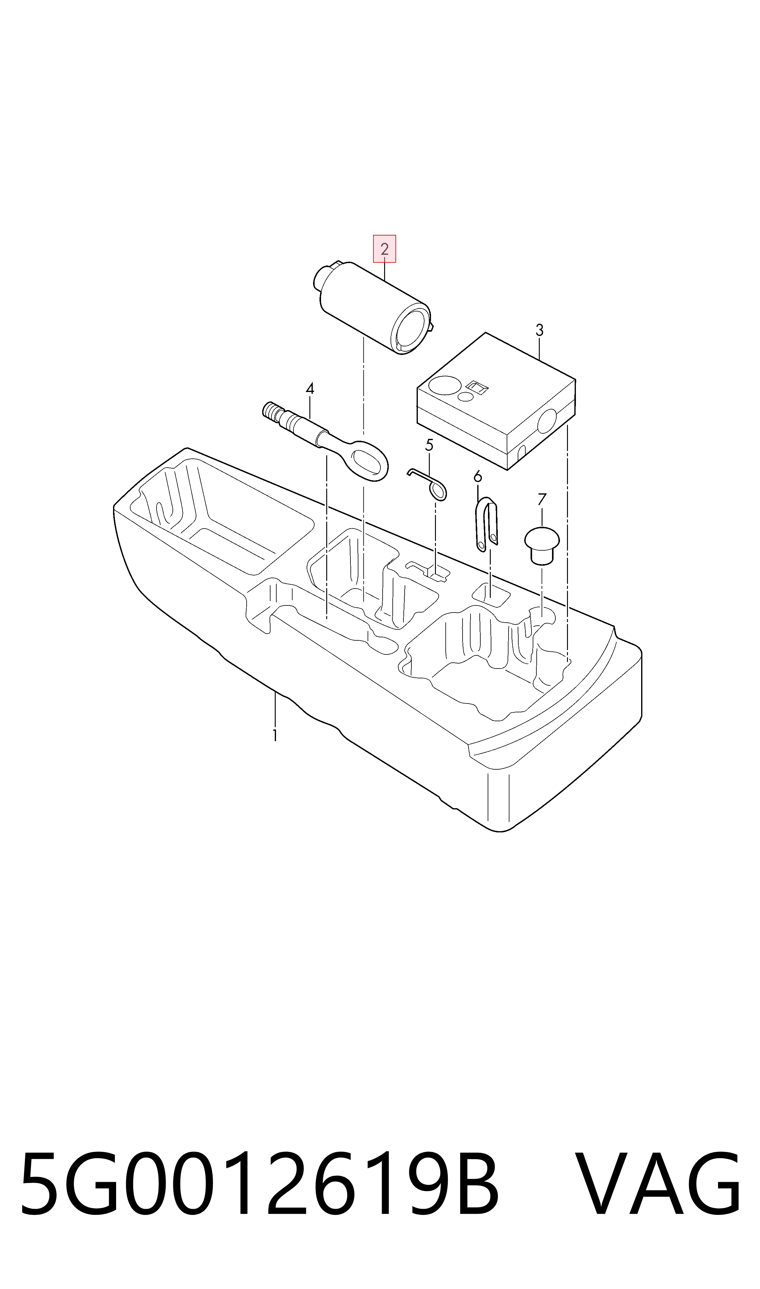 5G0012619B VAG Sellador de neumáticos
