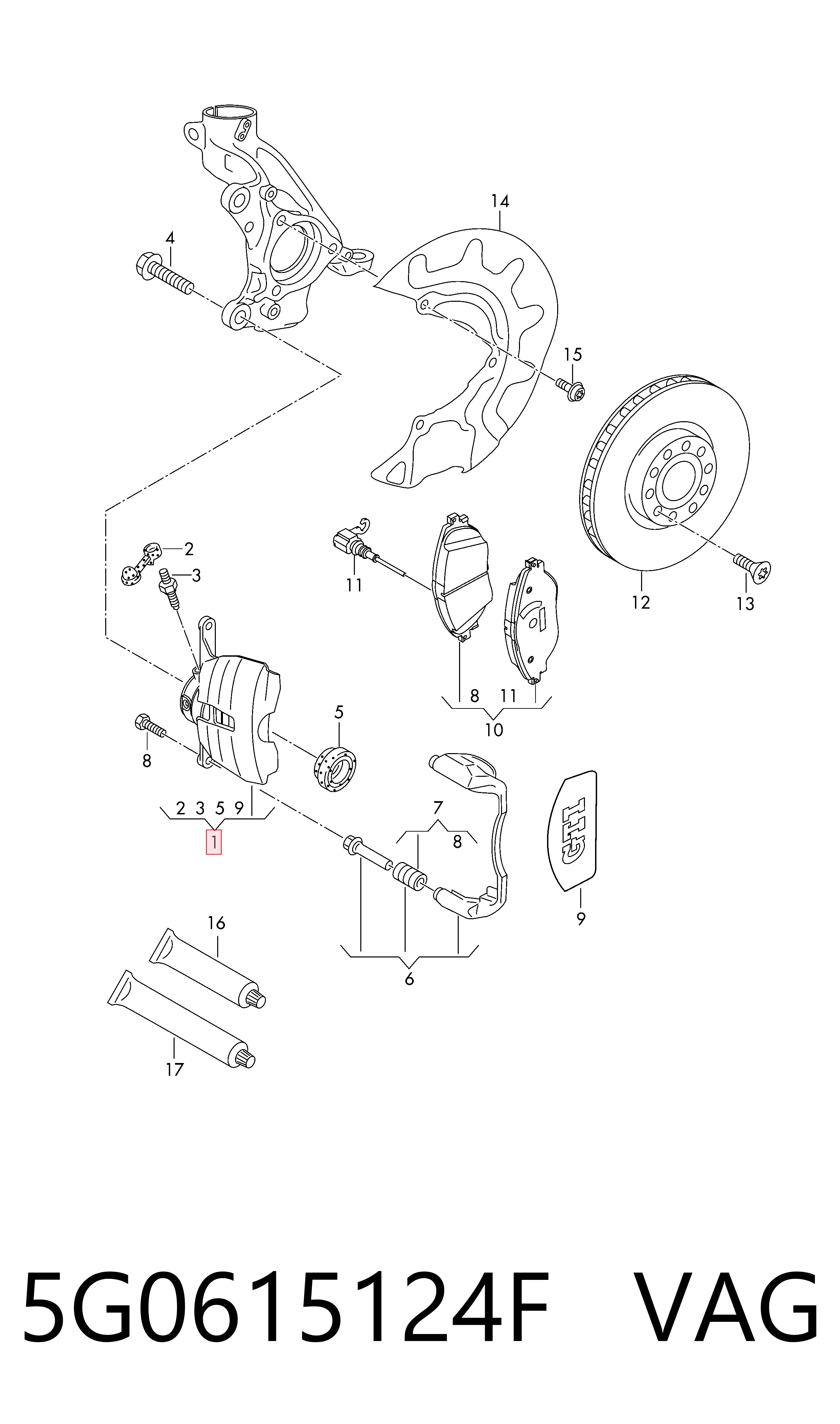 5G0615124F VAG