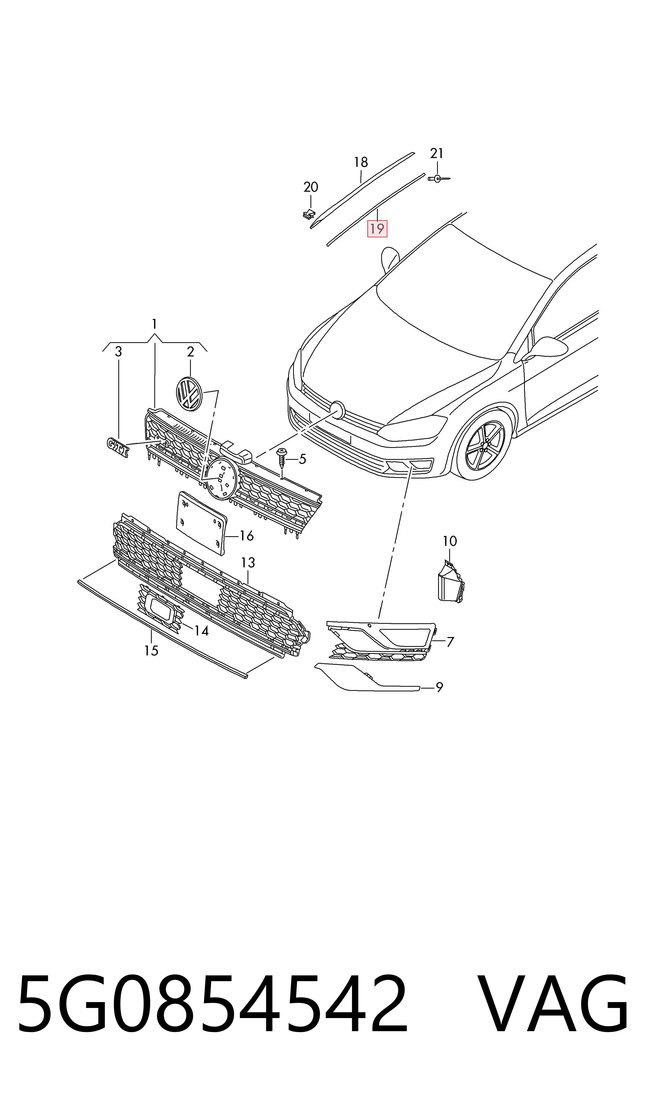  VAG 5G0854542 precio, desde 22,62 EUR