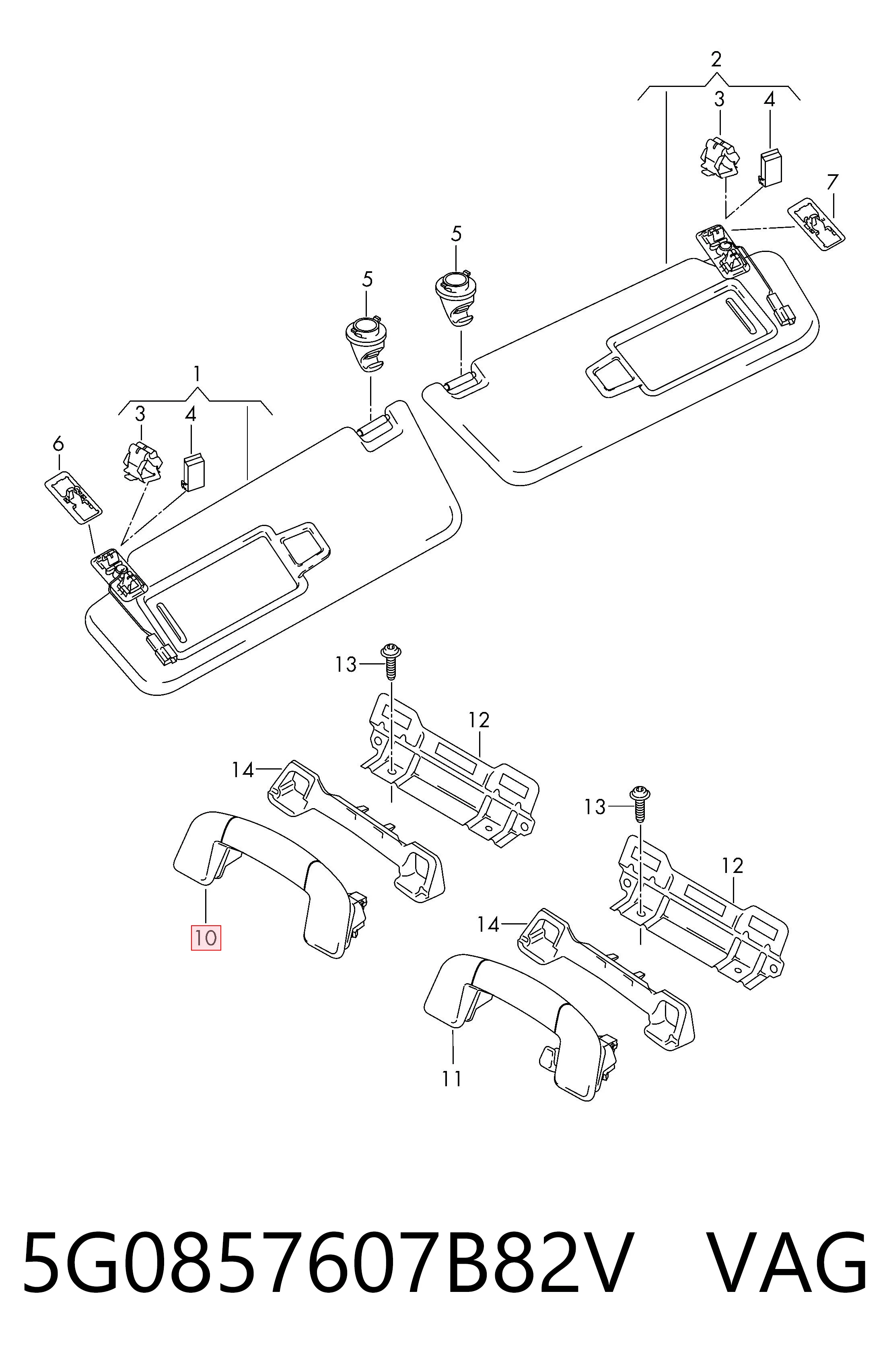 5G0857607B82V VAG