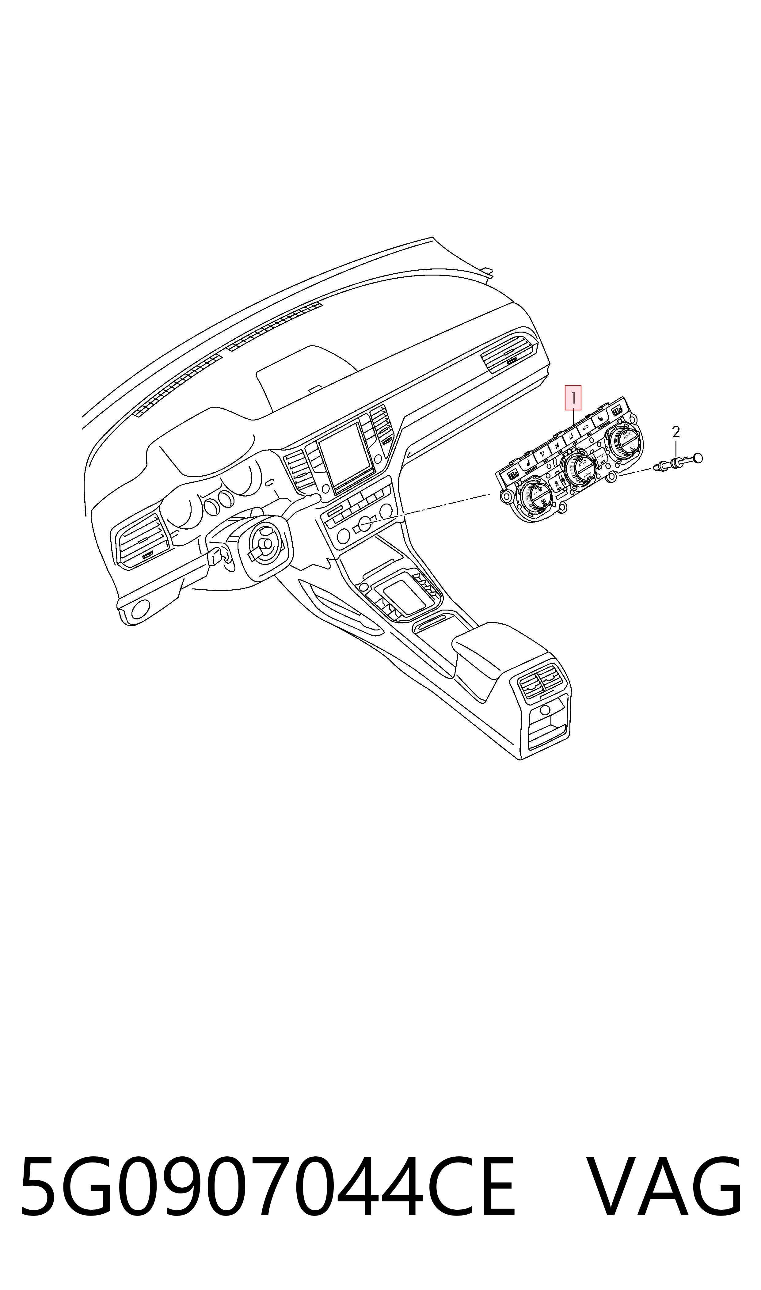 Comprar Unidad de control aire acondicionado Volkswagen Golf ALLTRACK VII BA5, BV5