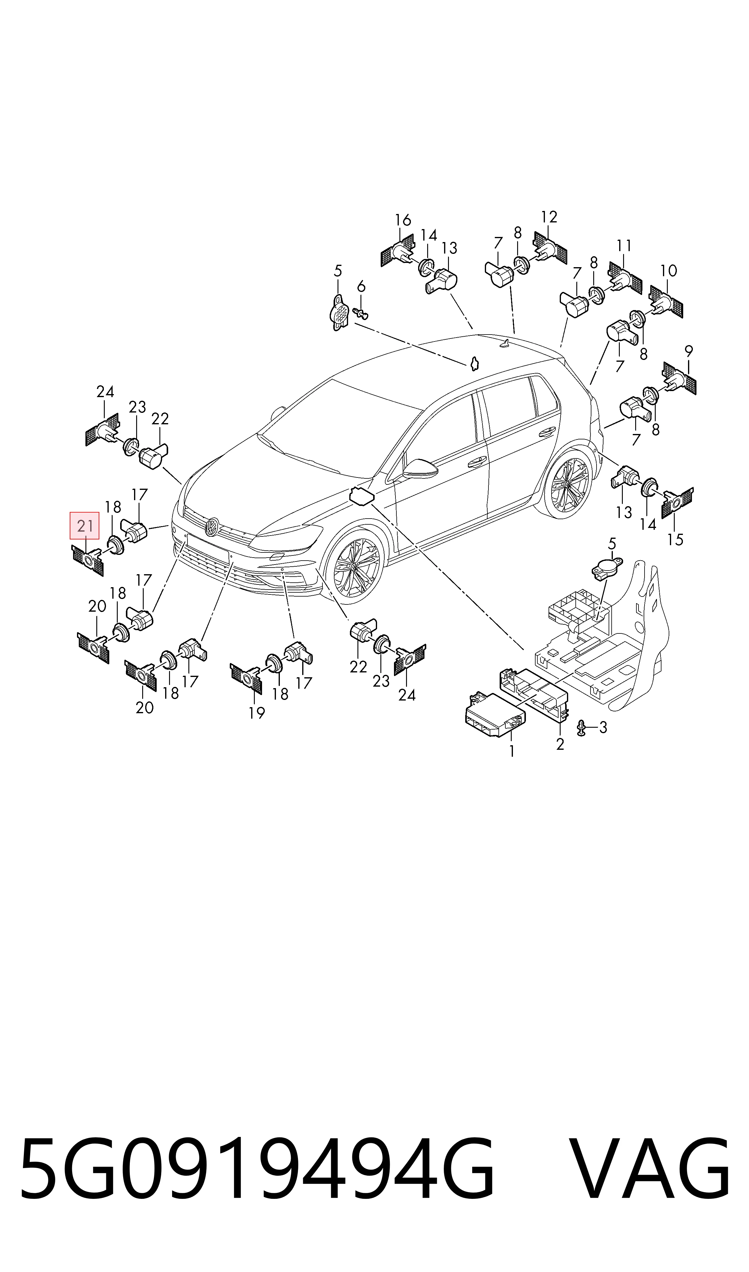  VAG 5G0919494G precio, desde 20,54 EUR