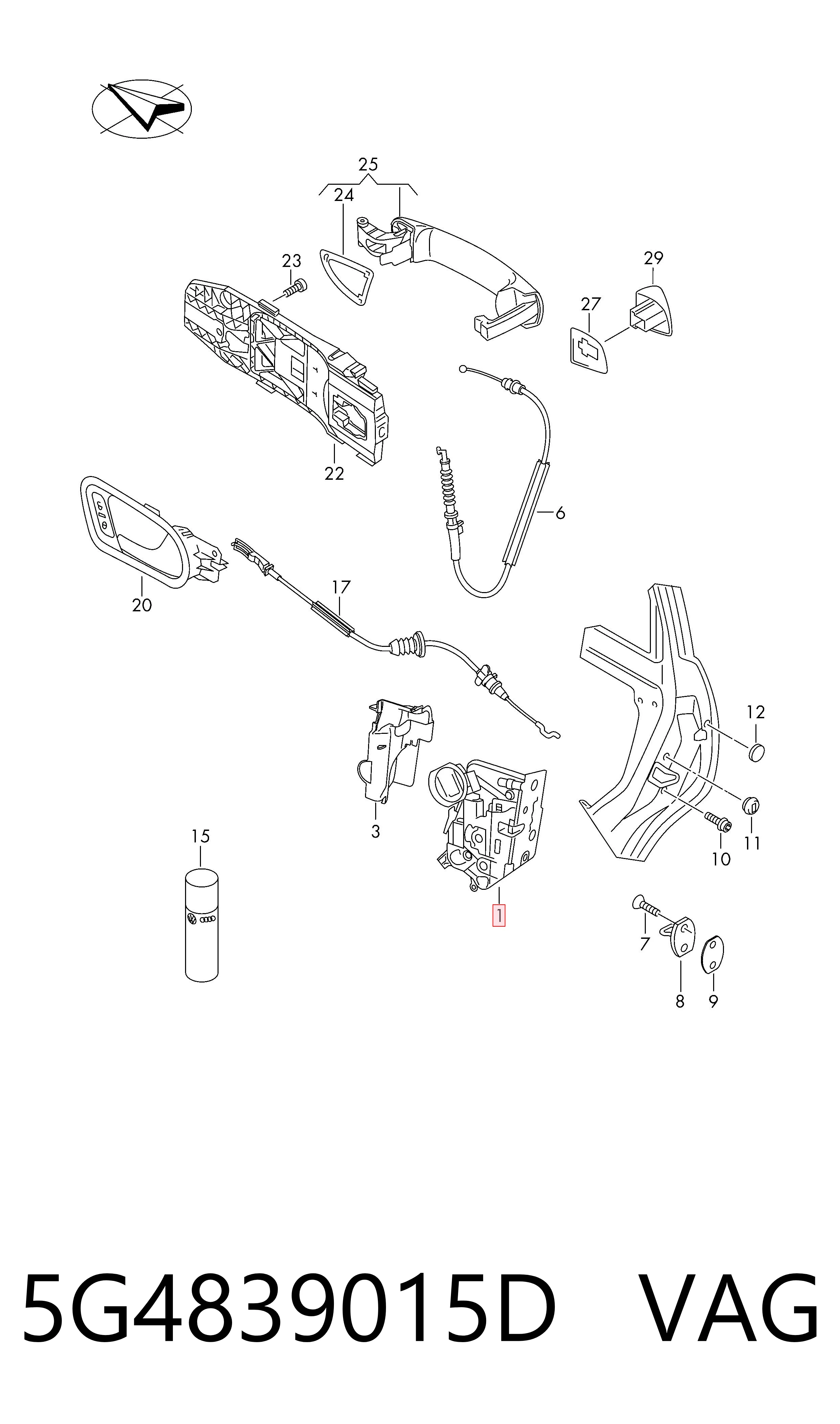 5G4839015D VAG