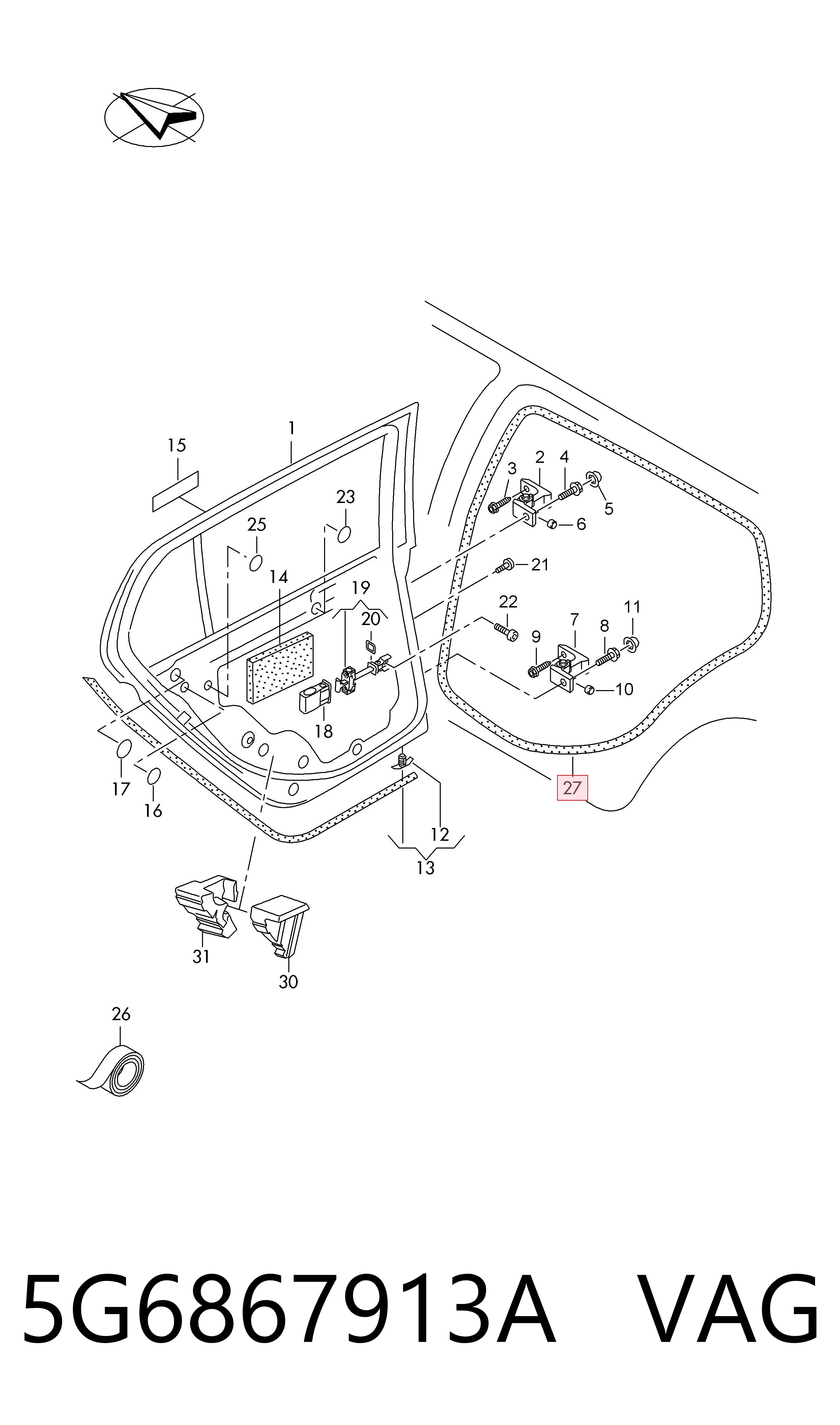 5G6867913A VAG 