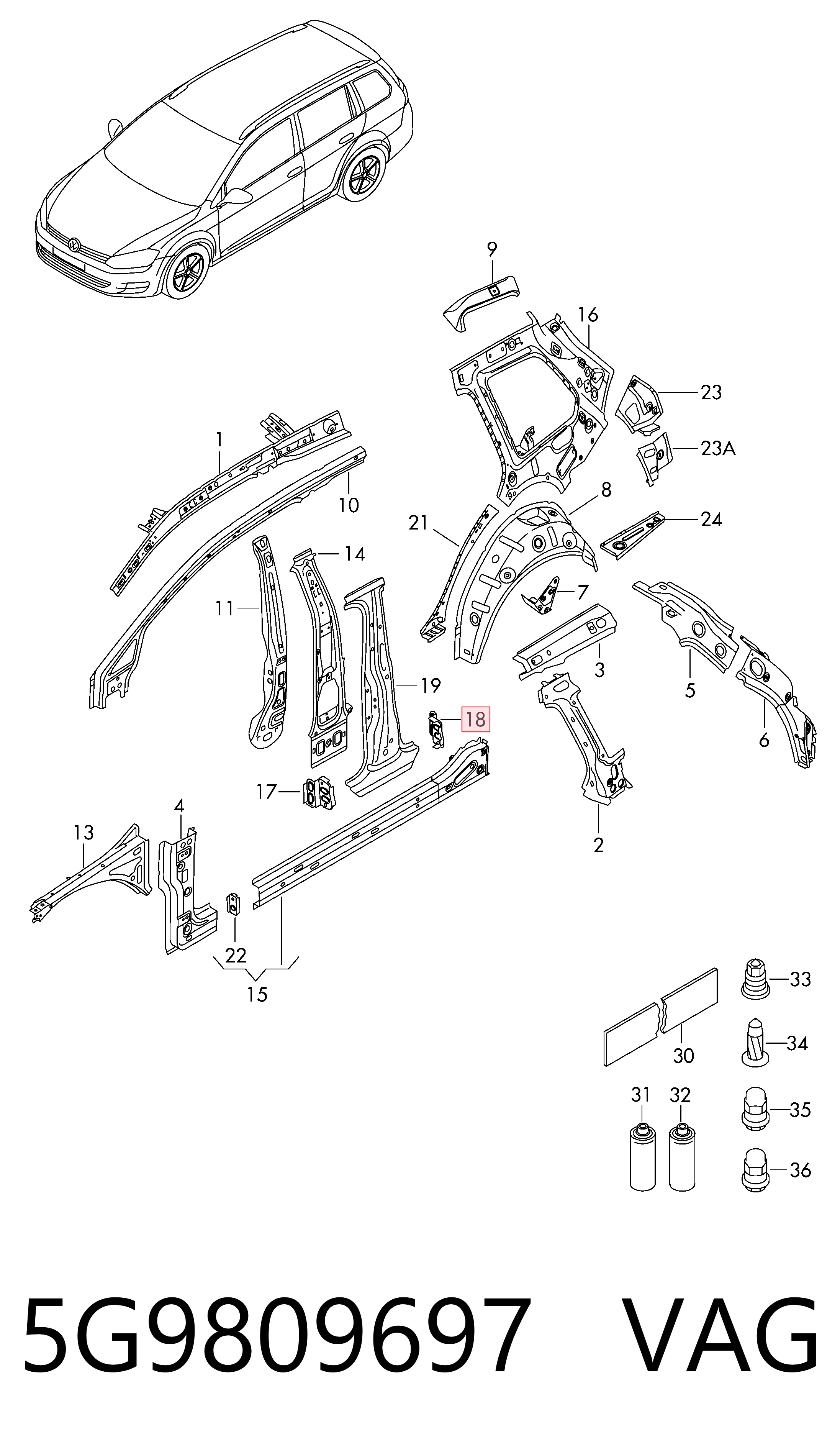 5G9809697 VAG