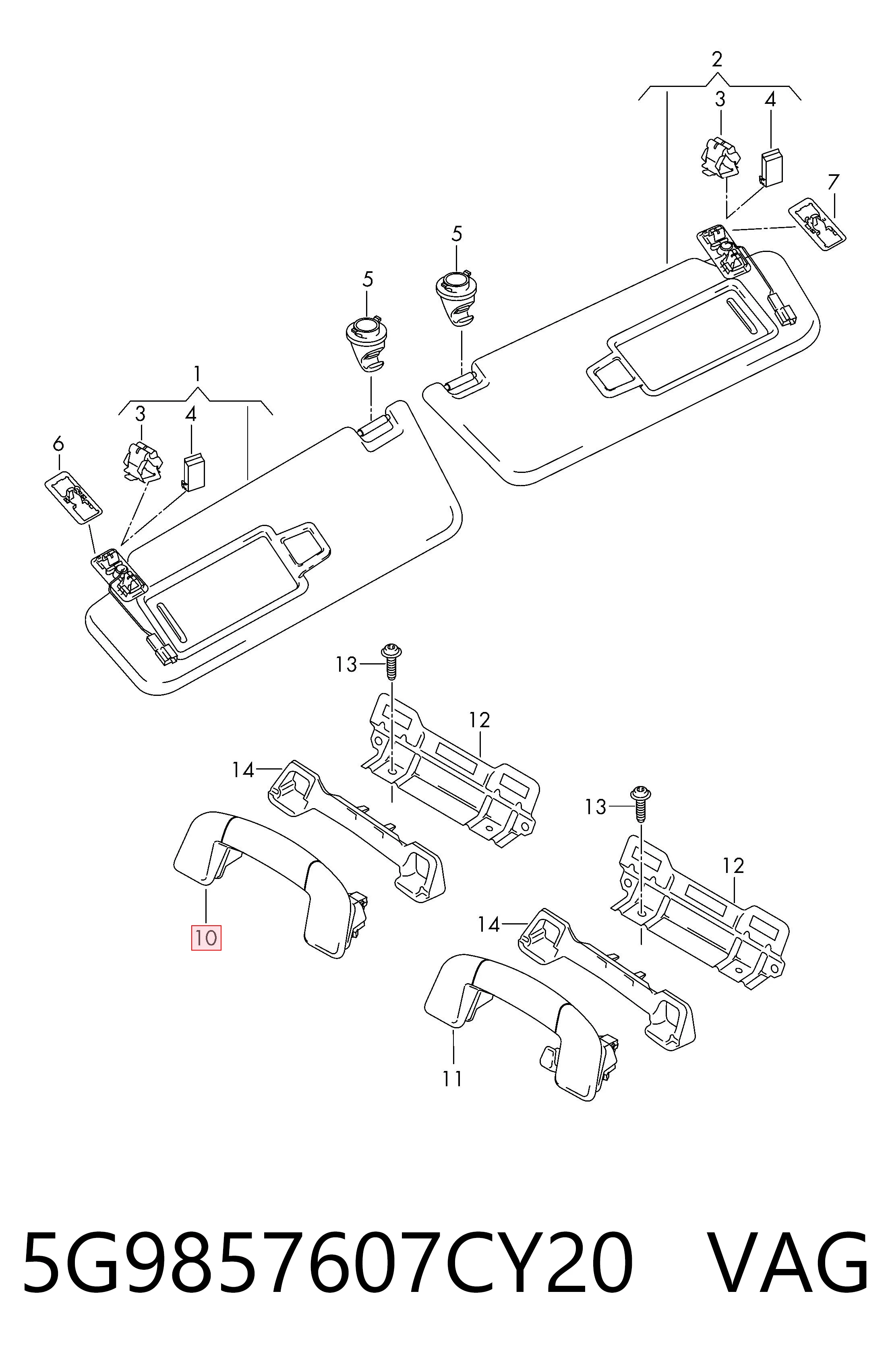 5G9857607CY20 VAG 