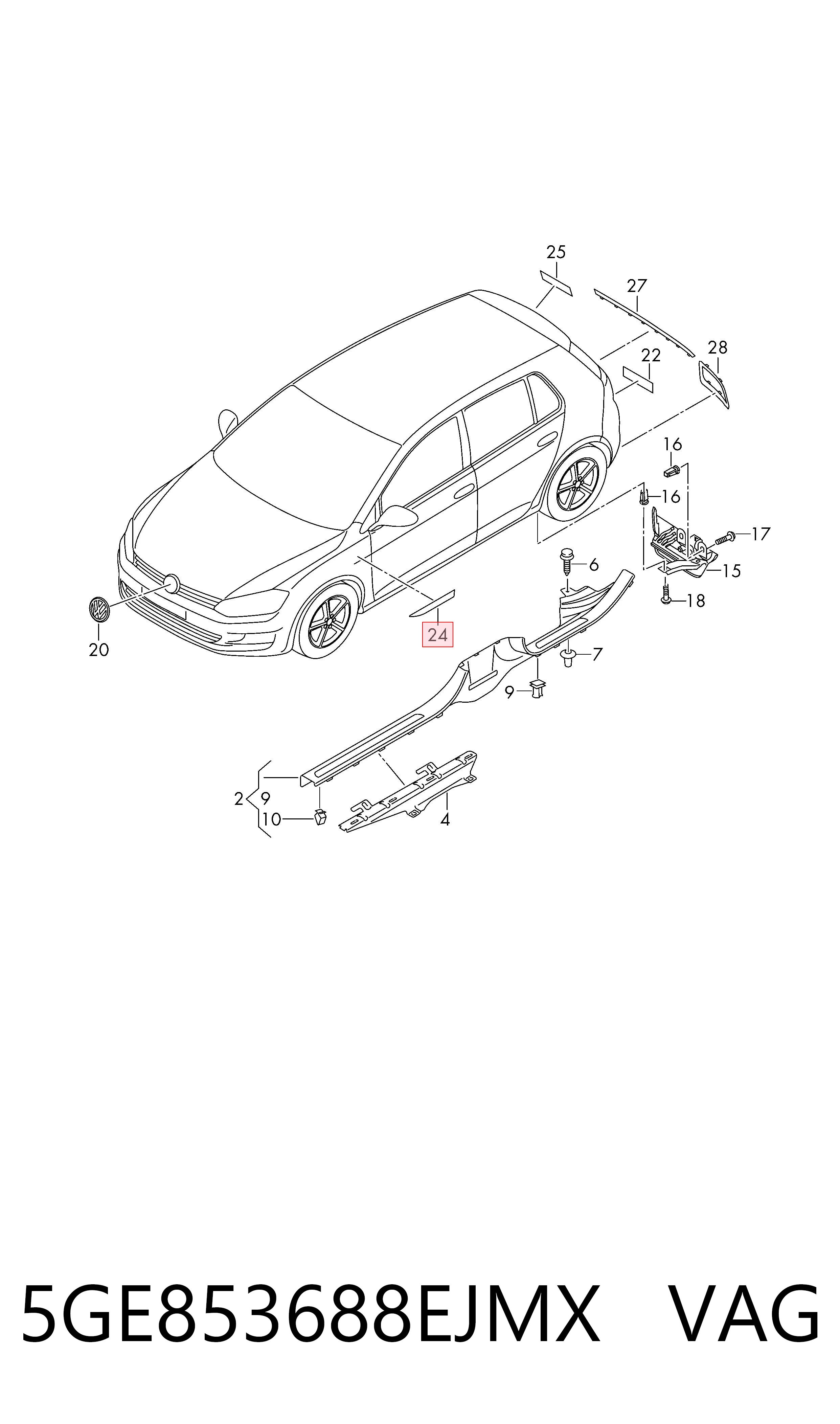 5GE853688EJMX VAG 