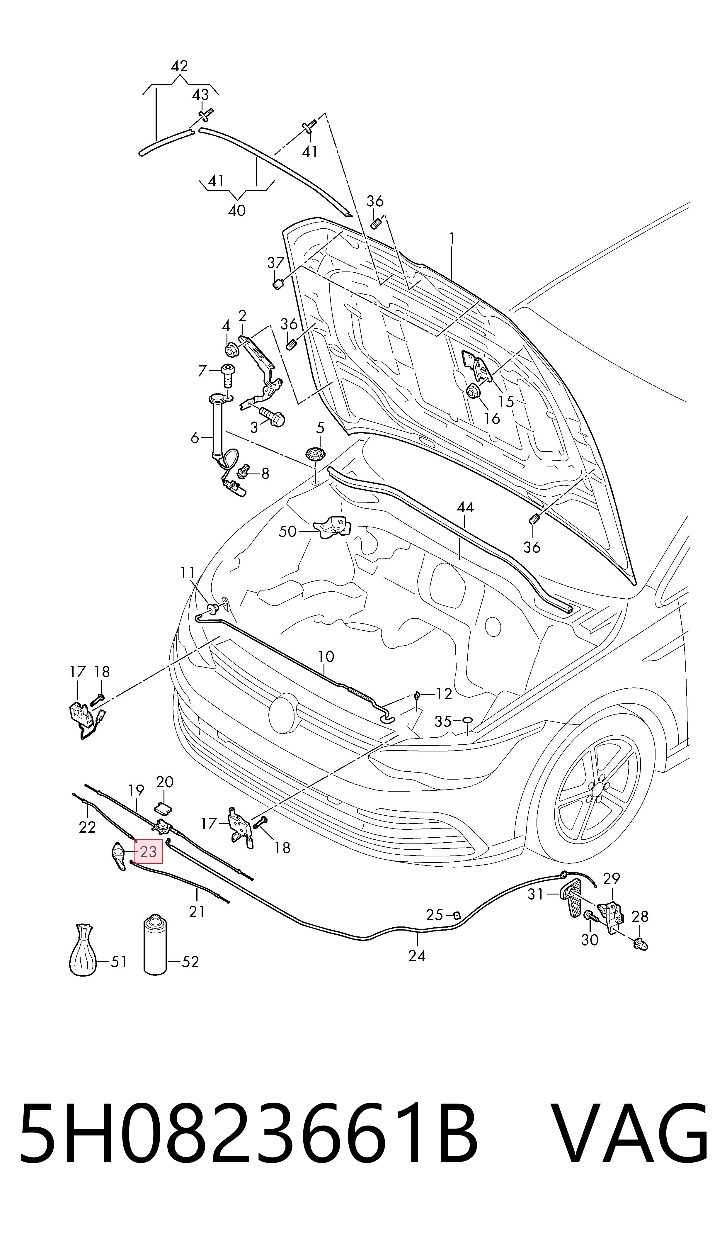  VAG 5H0823661B precio, desde 14,00 EUR
