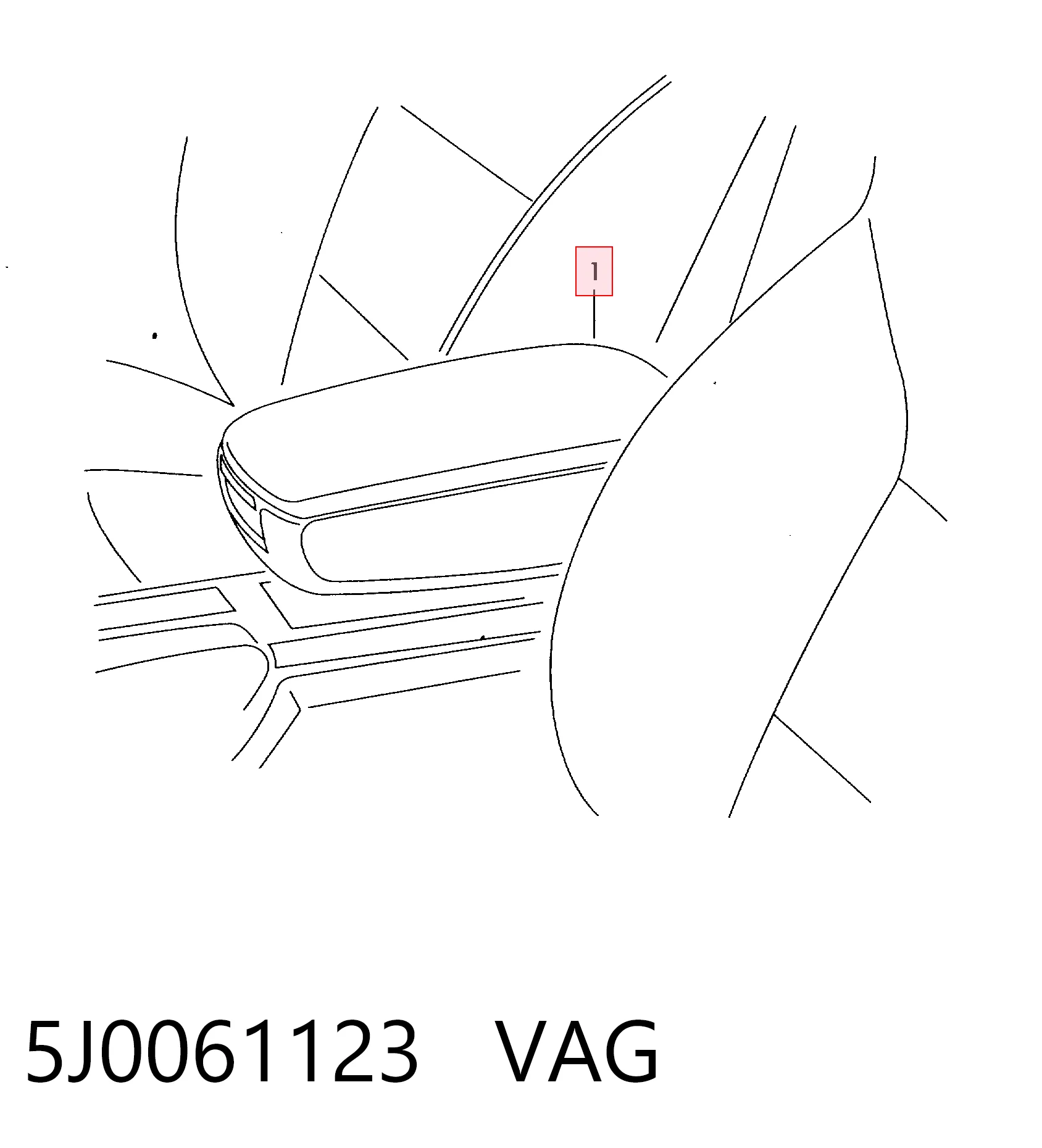 Apoyabrazos para Skoda Fabia II 5J5, 545