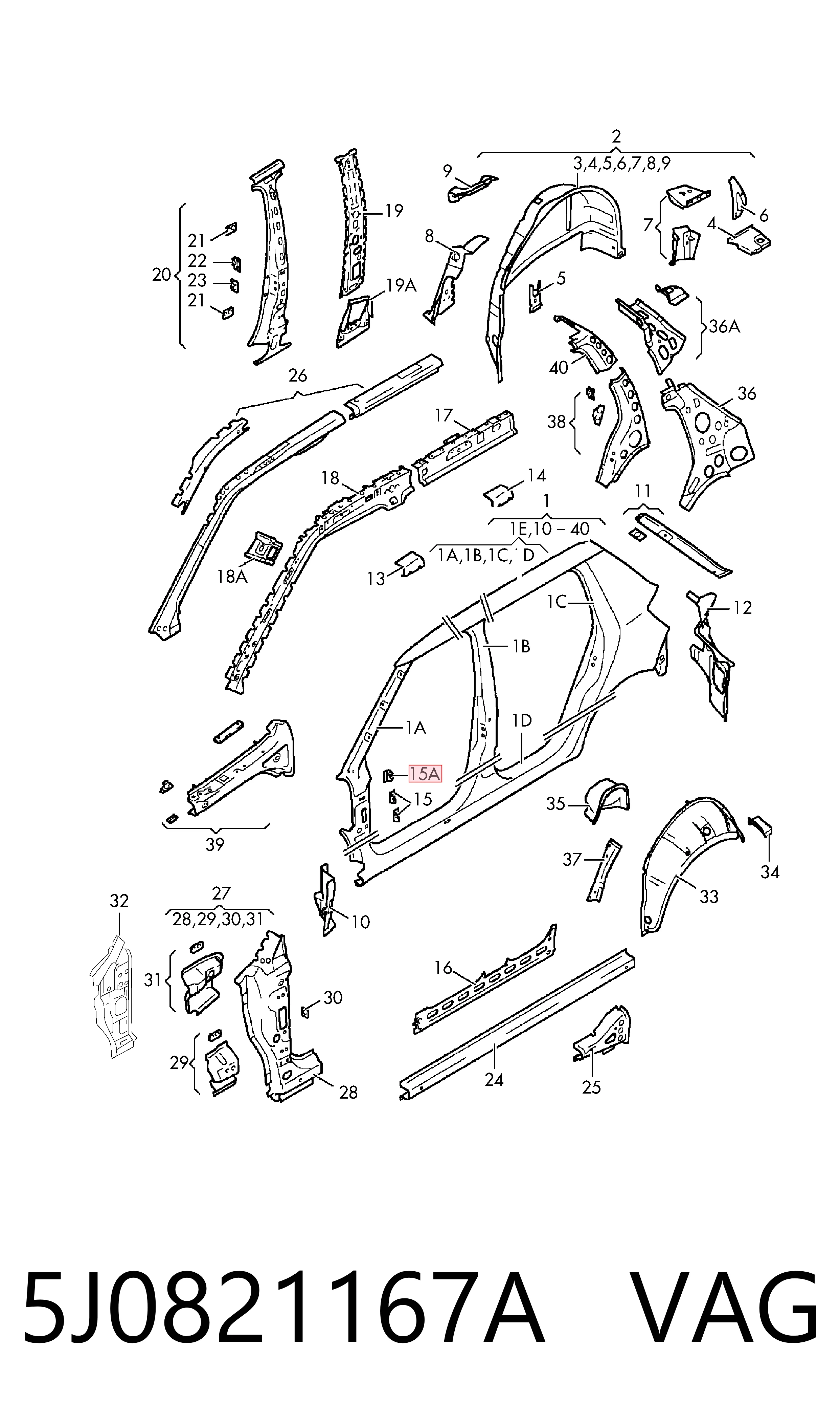5J0821167A VAG 