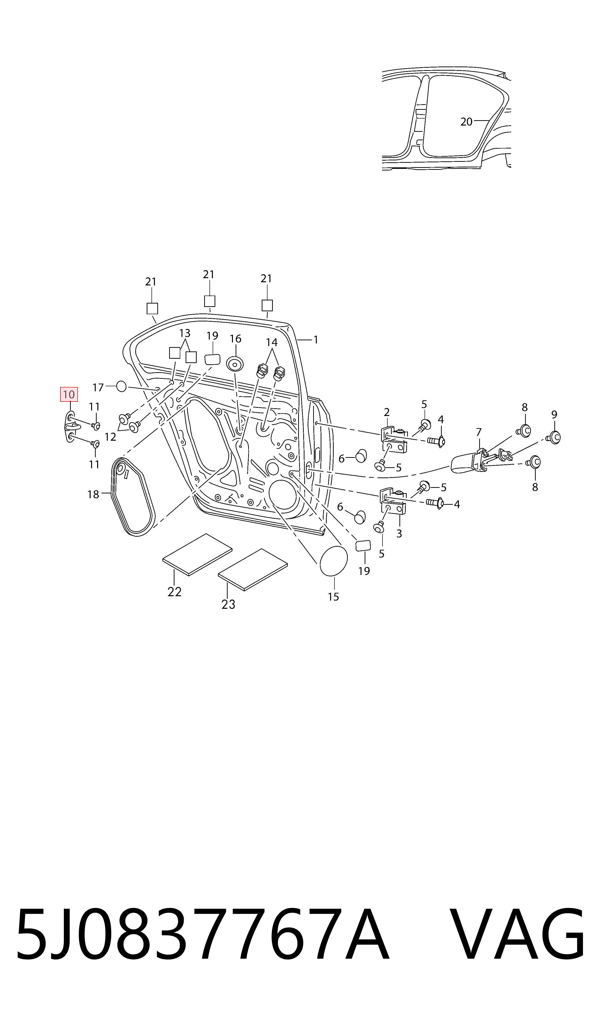 5J0837767A VAG 