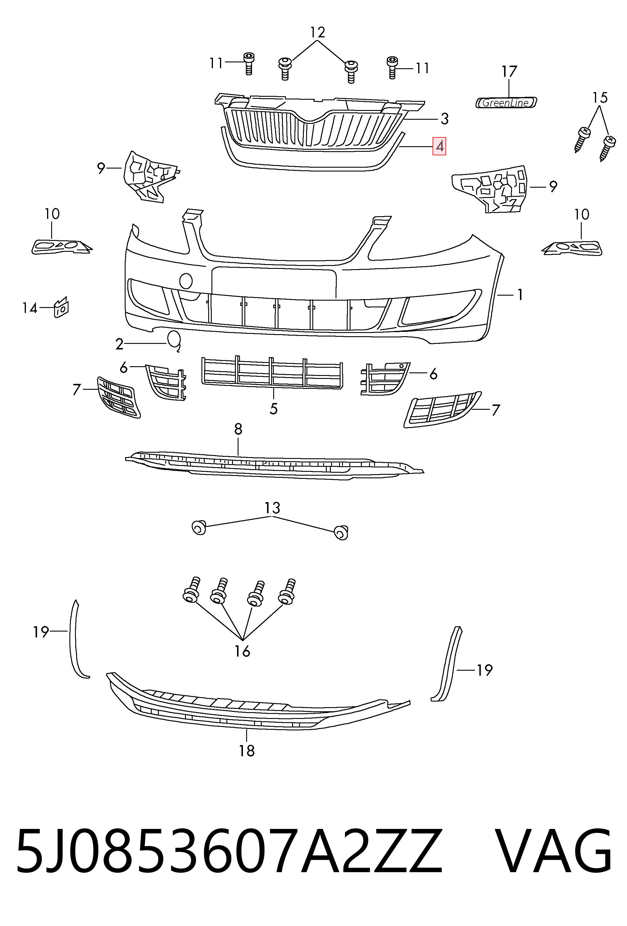 5J0853607A2ZZ VAG