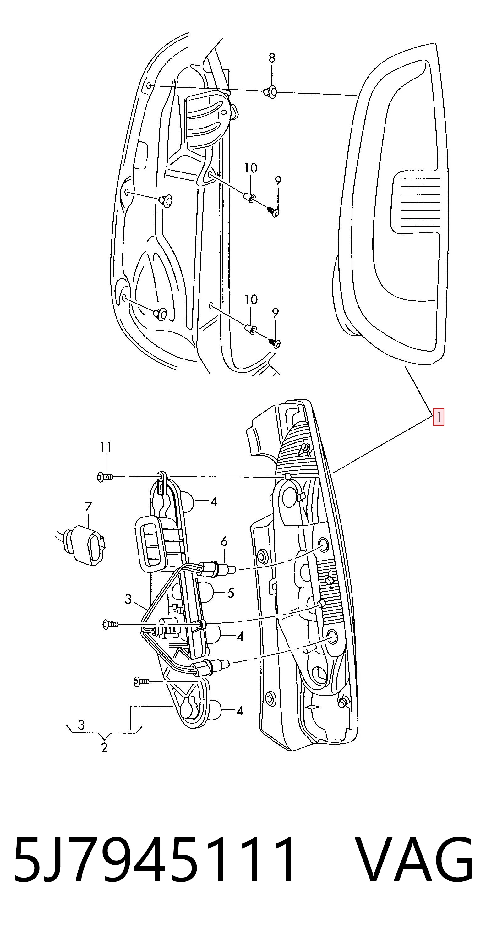5J7945111 VAG
