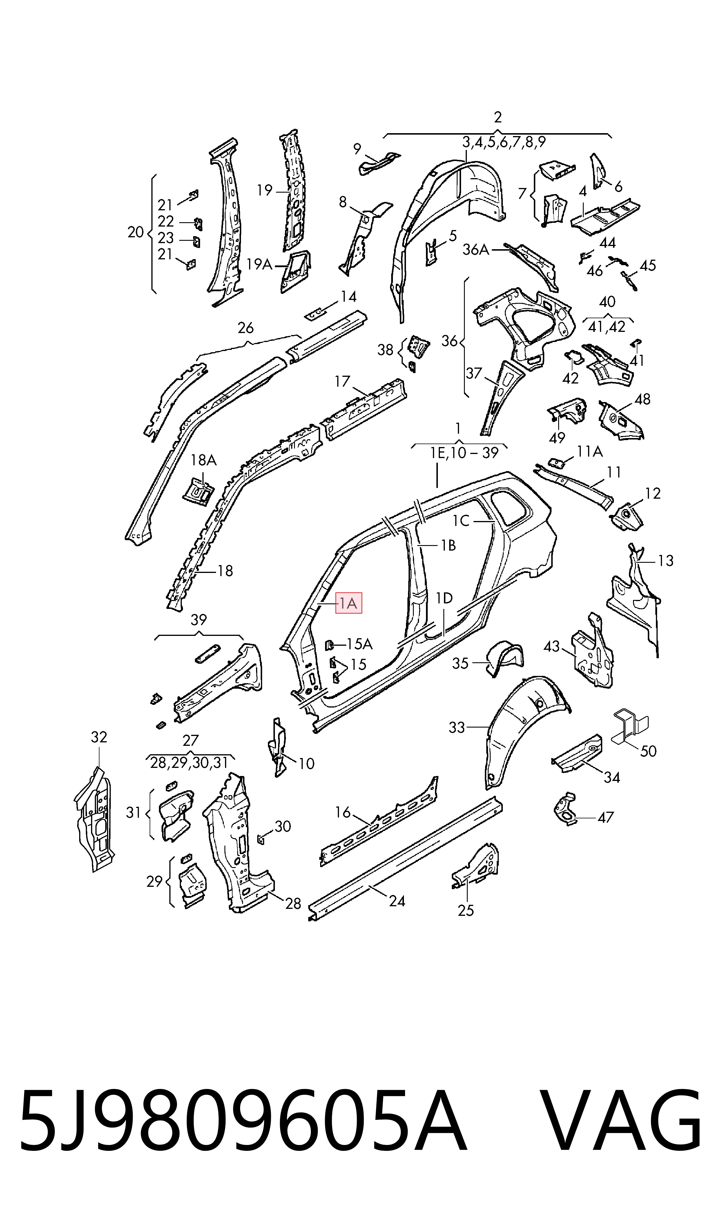 5J9809605A VAG