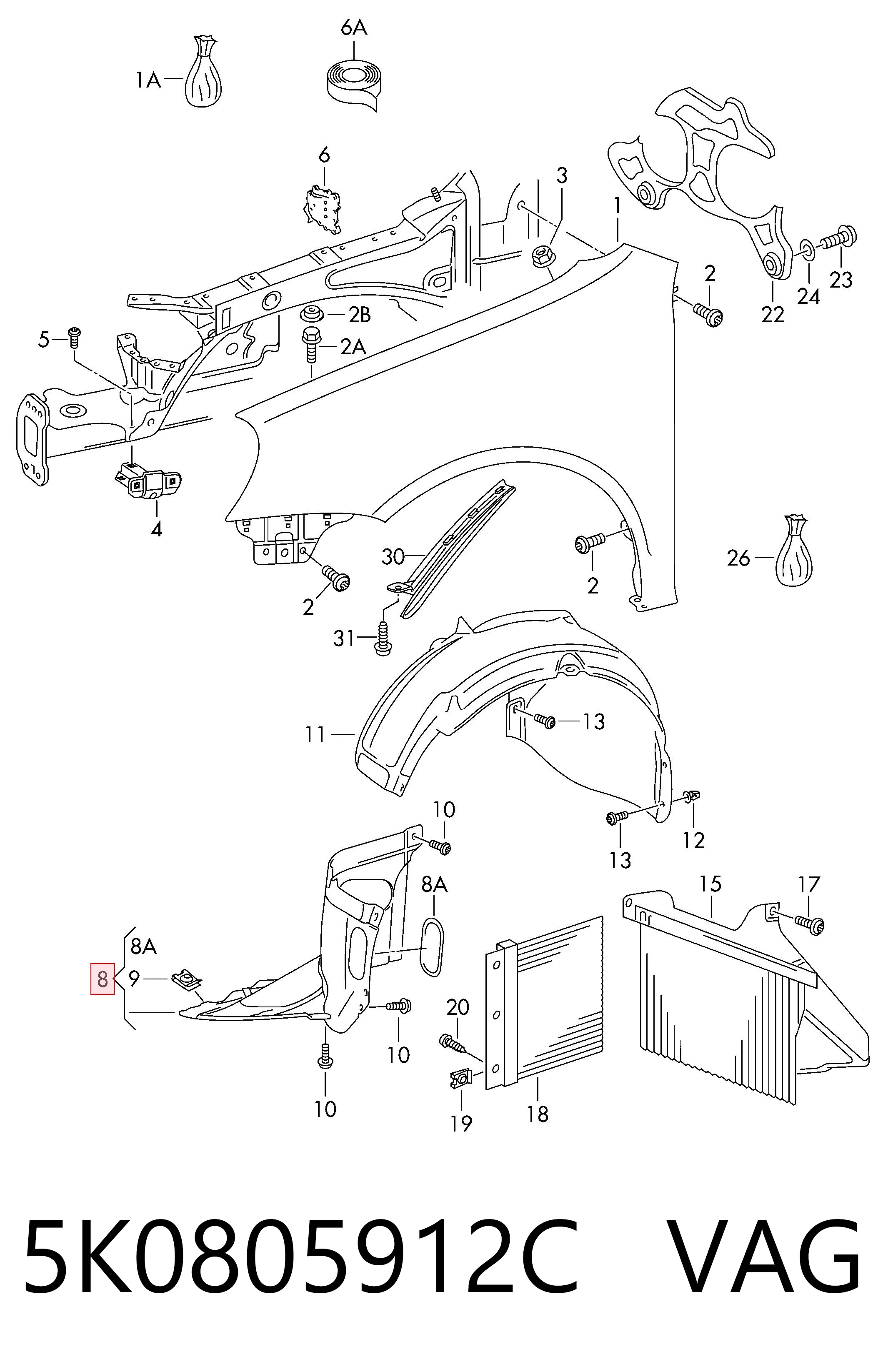 5K0805912C VAG