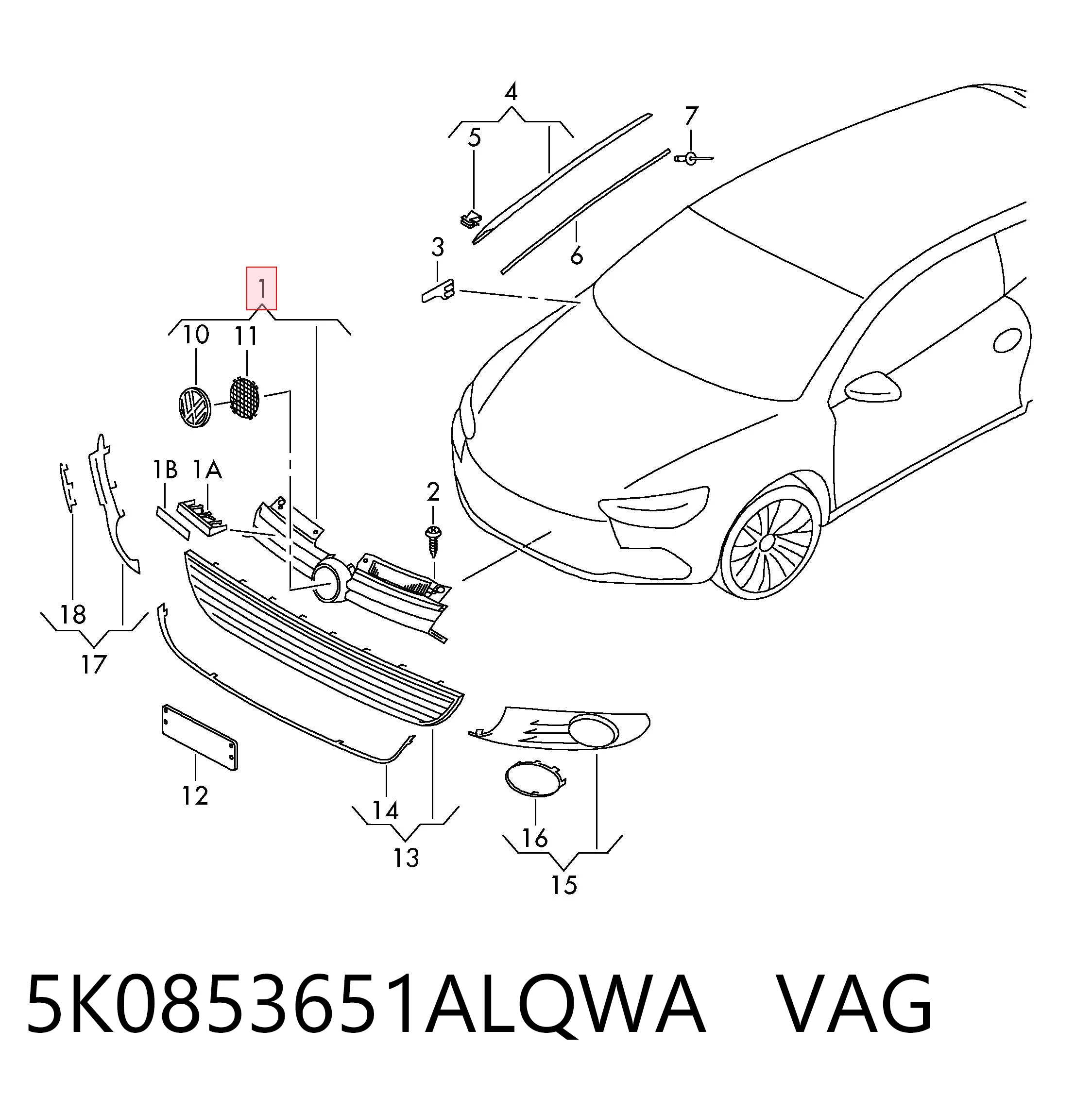 5K0853651ALQWA VAG
