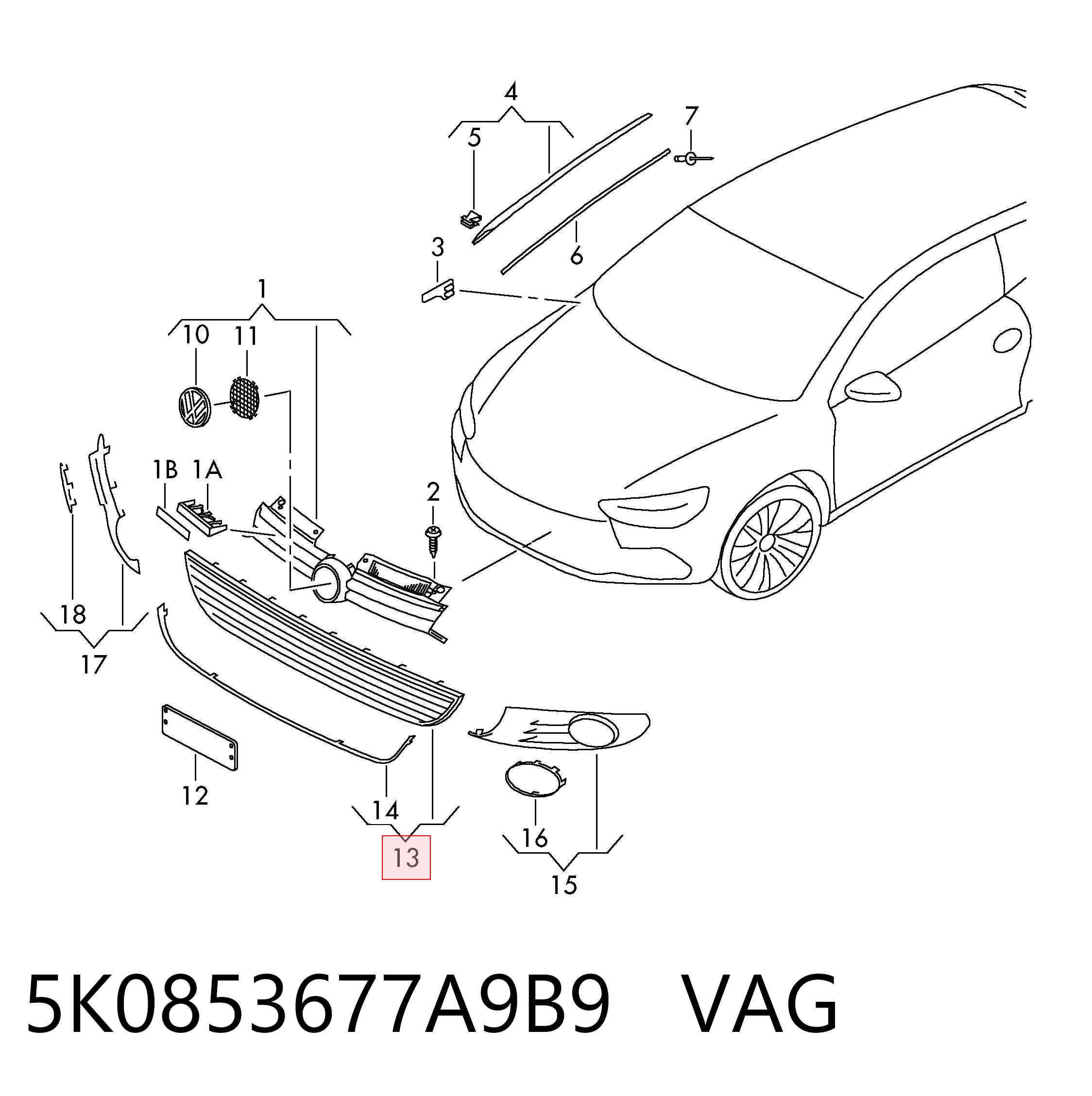 5K0853677A9B9 VAG