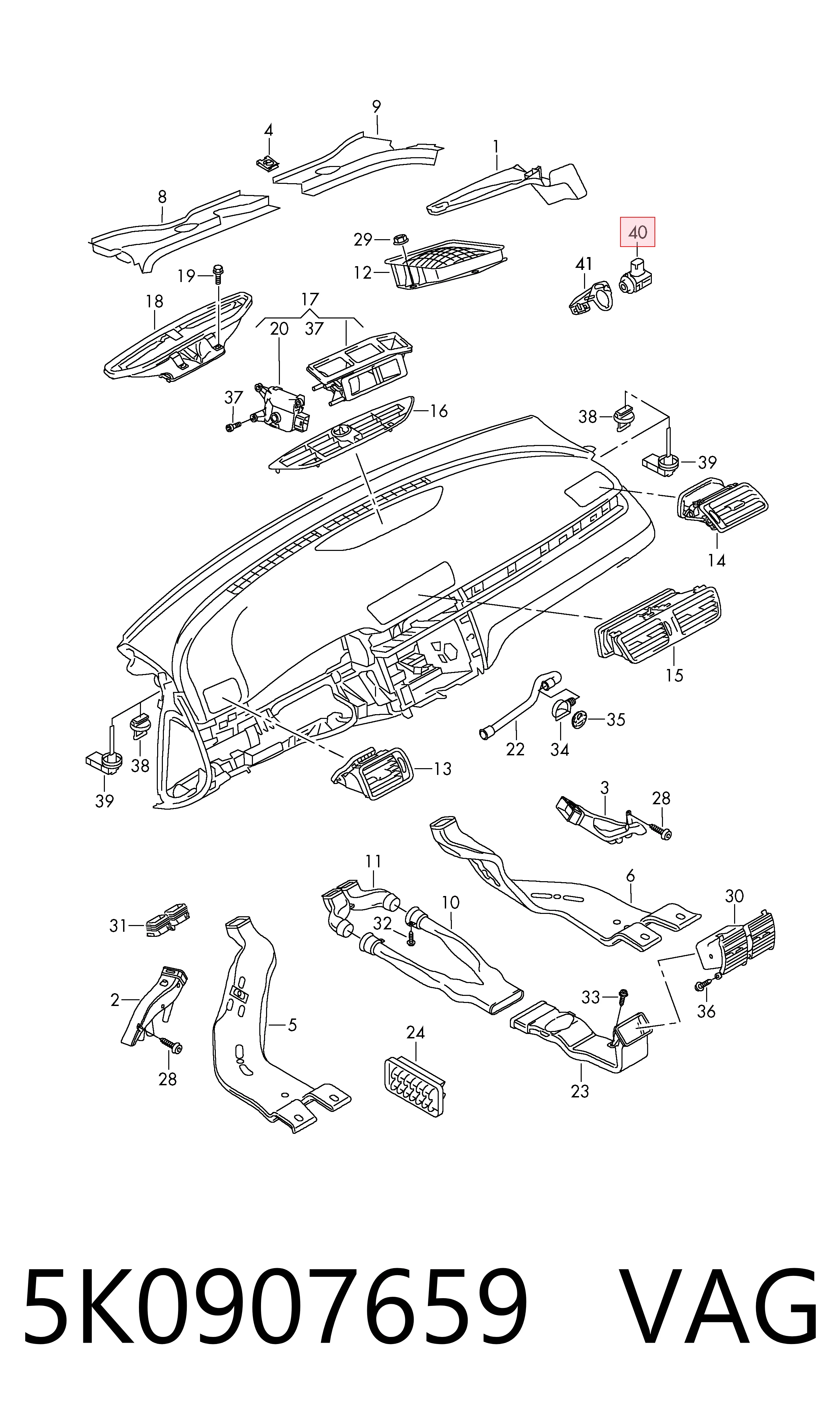 Comprar 5K0907659 VAG Sensor de contaminación del aire