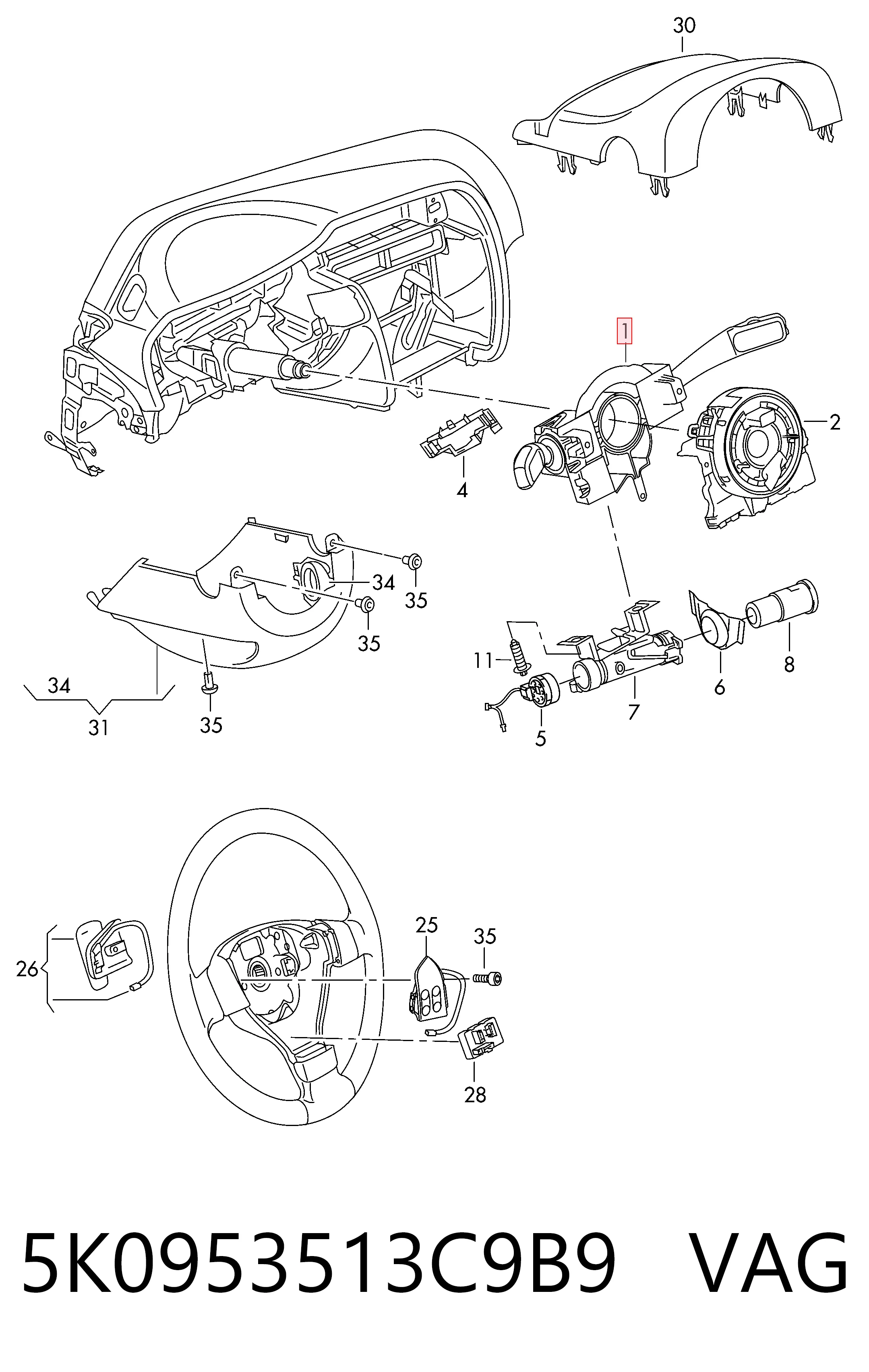 5K0953513C9B9 VAG
