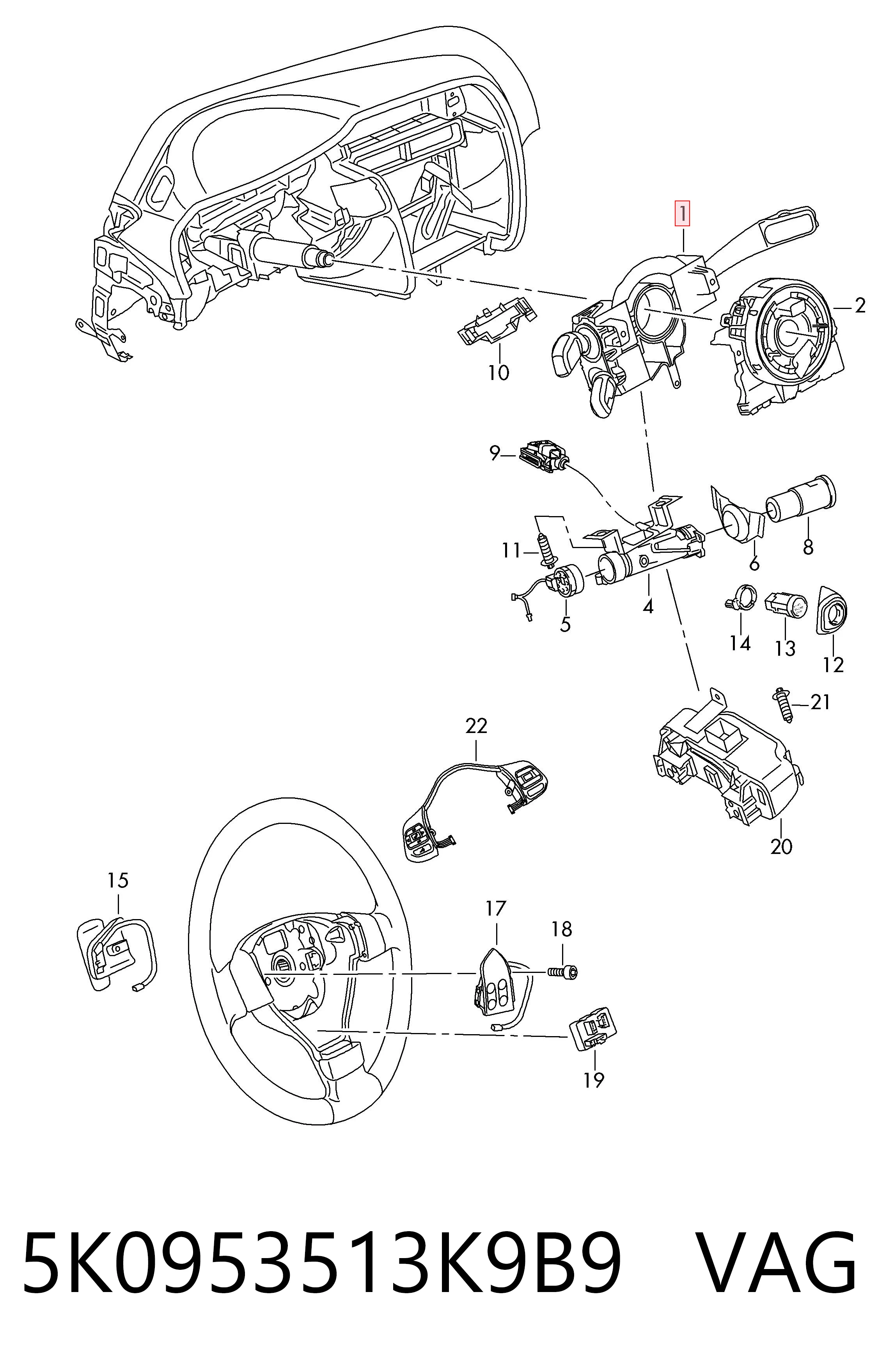 5K0953513K9B9 VAG