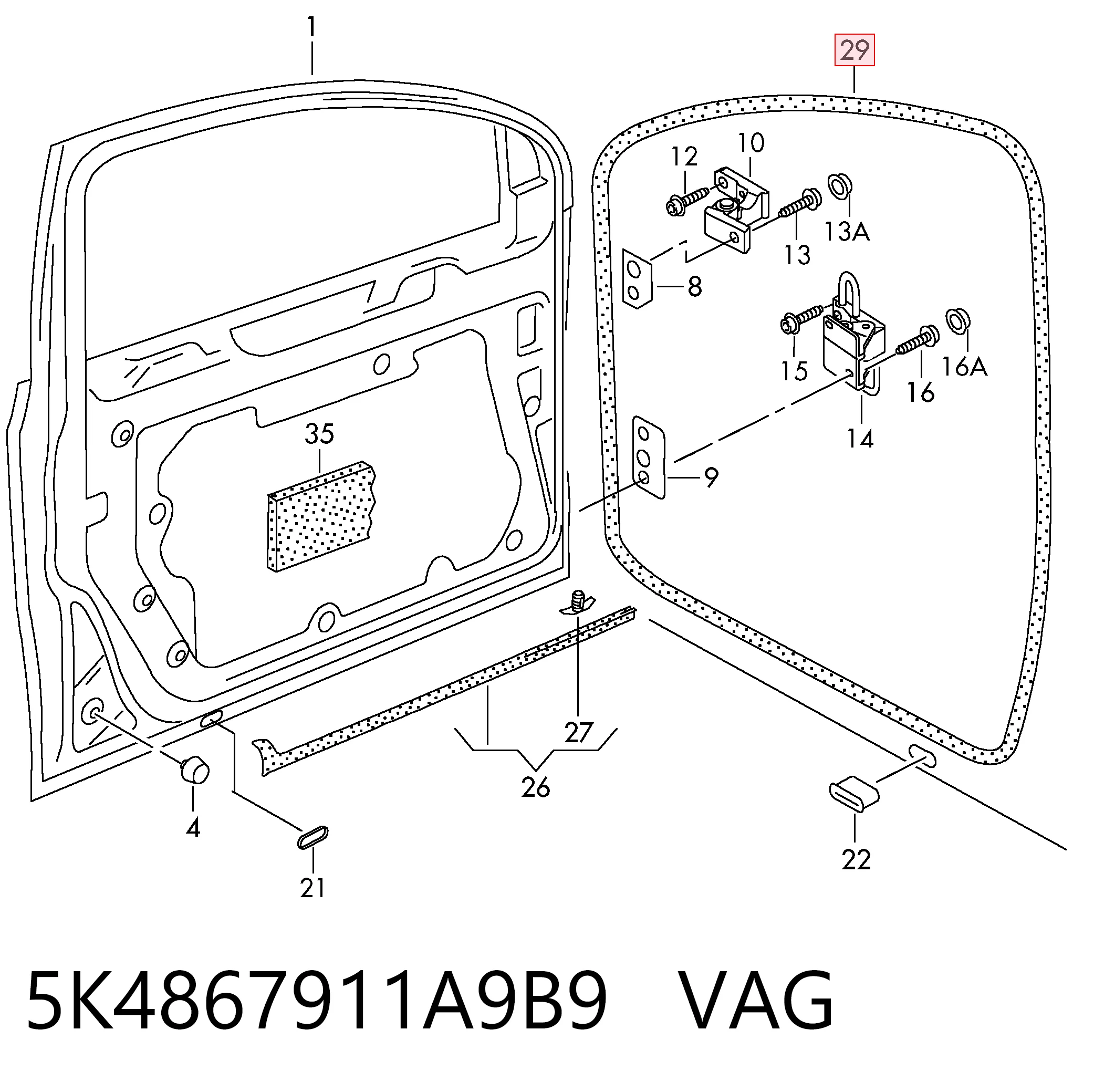 5K4867911A9B9 VAG