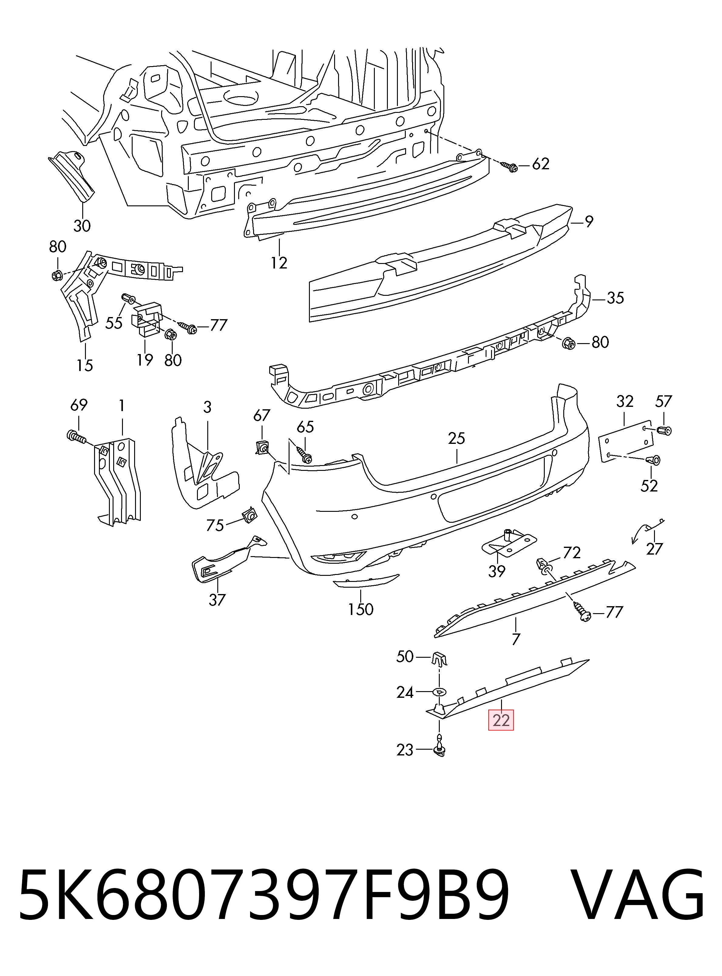  VAG 5K6807397F9B9 precio, desde 53,13 EUR