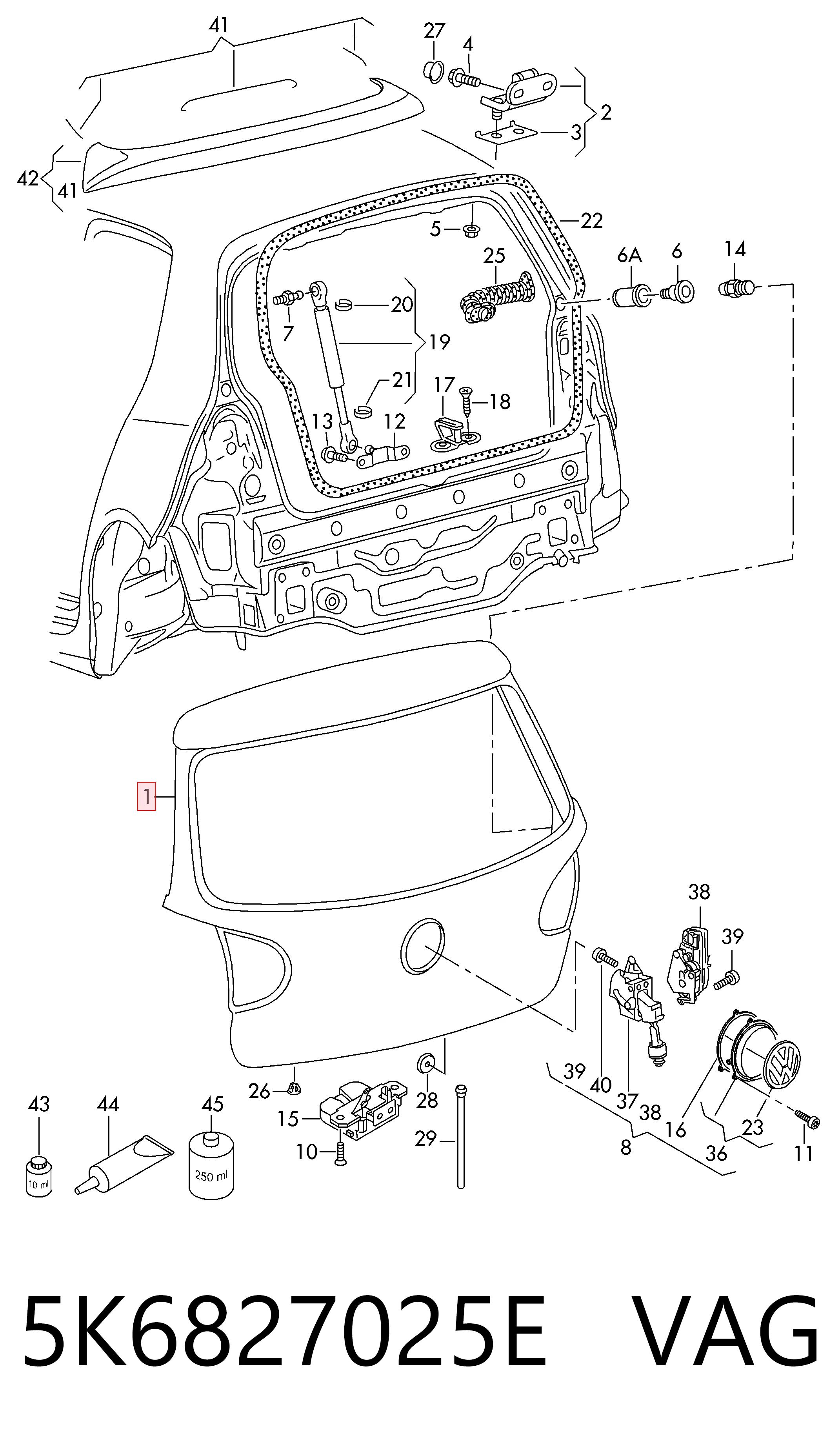 Puertas traseras Volkswagen Golf VI hatchback (5K1) (2008 - 2014) precio, desde 315,08 EUR
