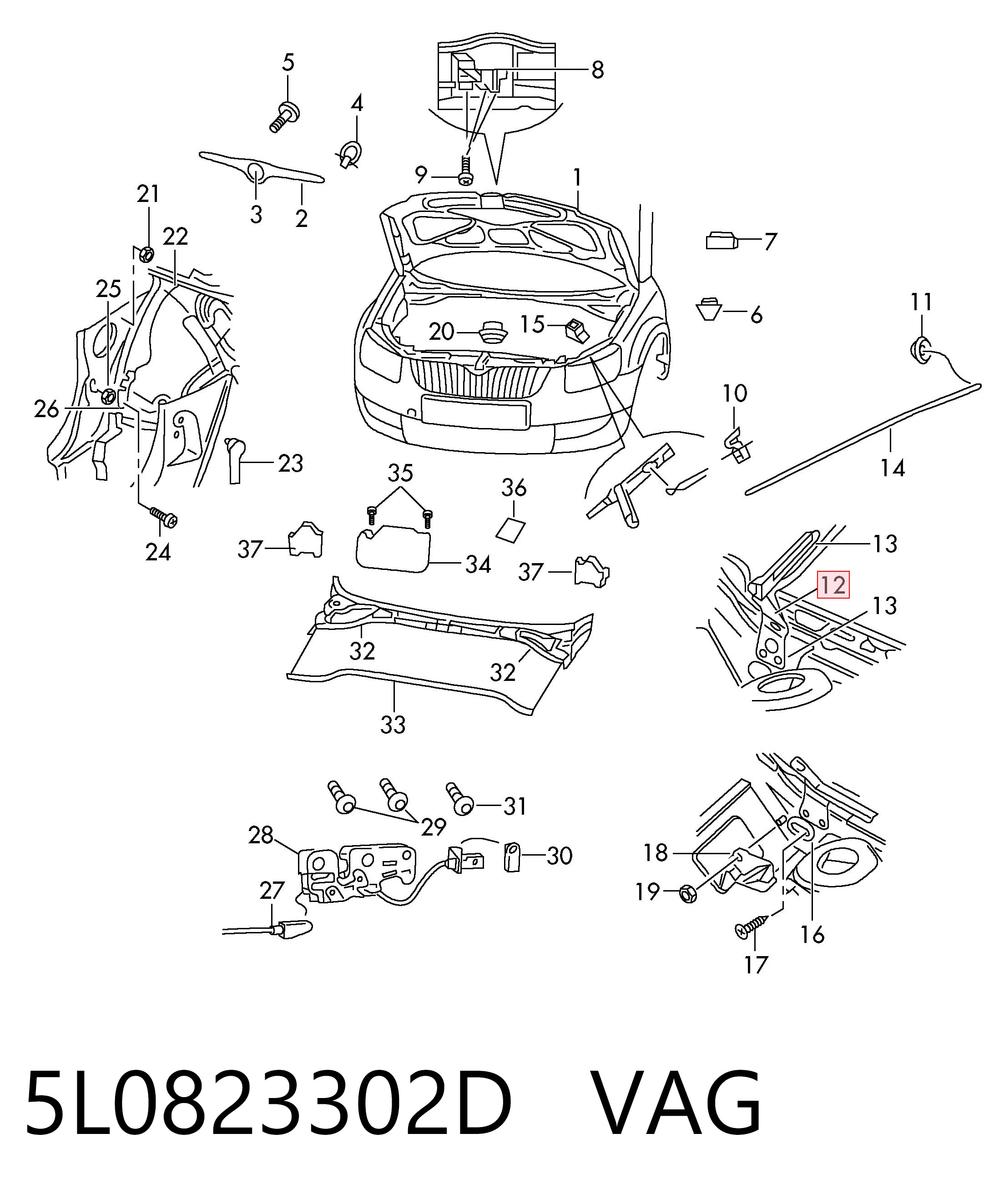 5L0823302D VAG