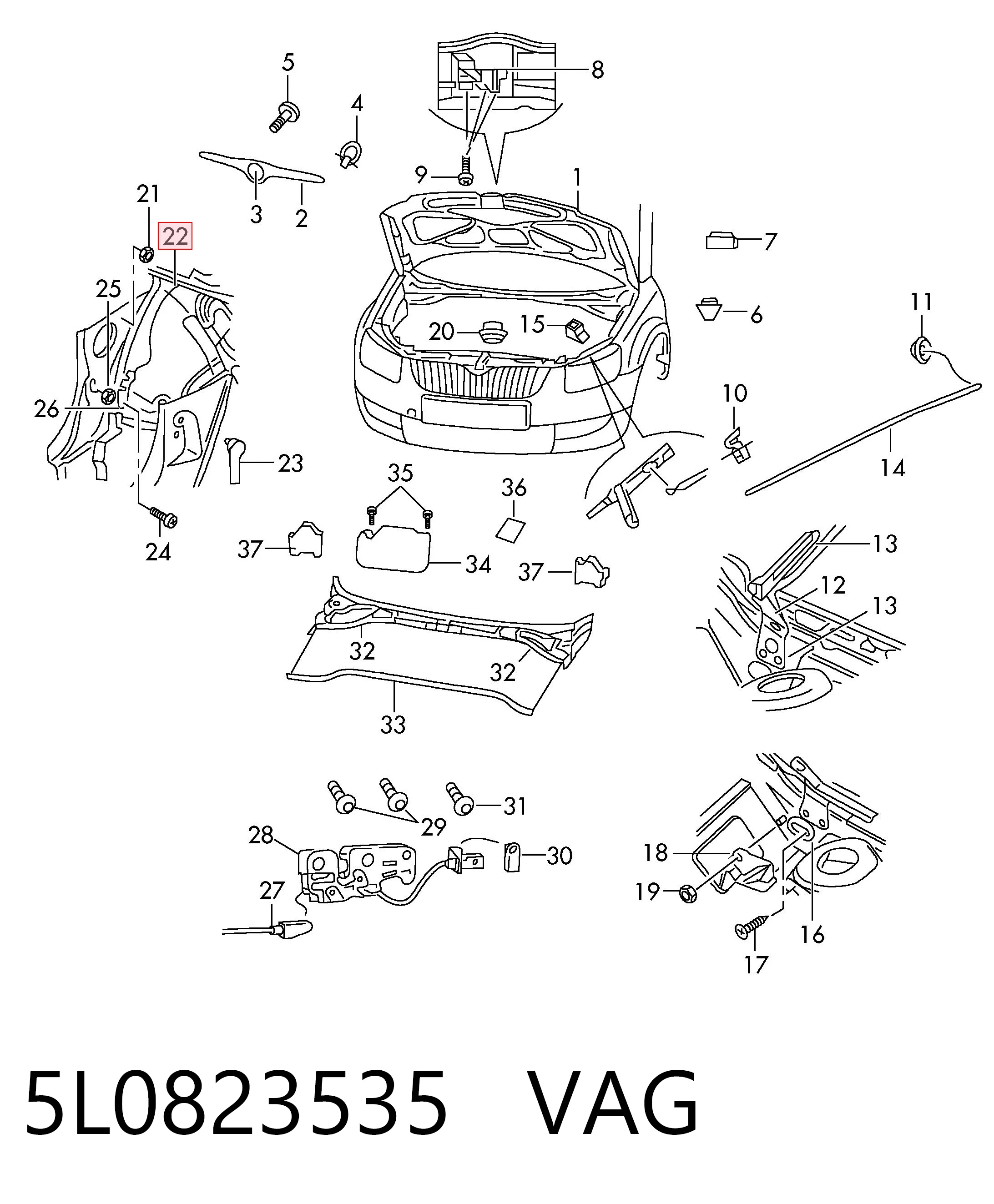 5L0823535 VAG