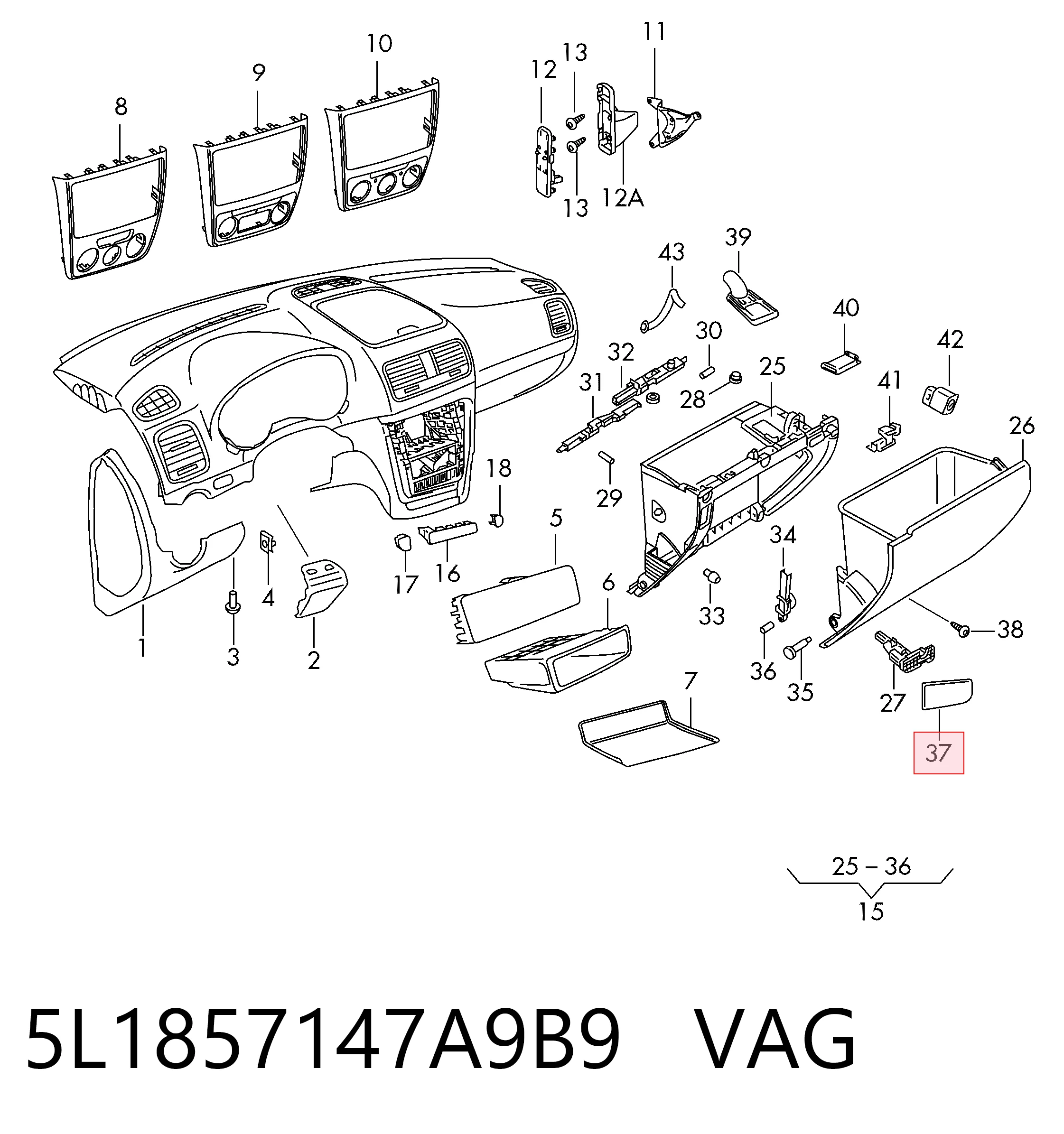 5L1857147A9B9 VAG 