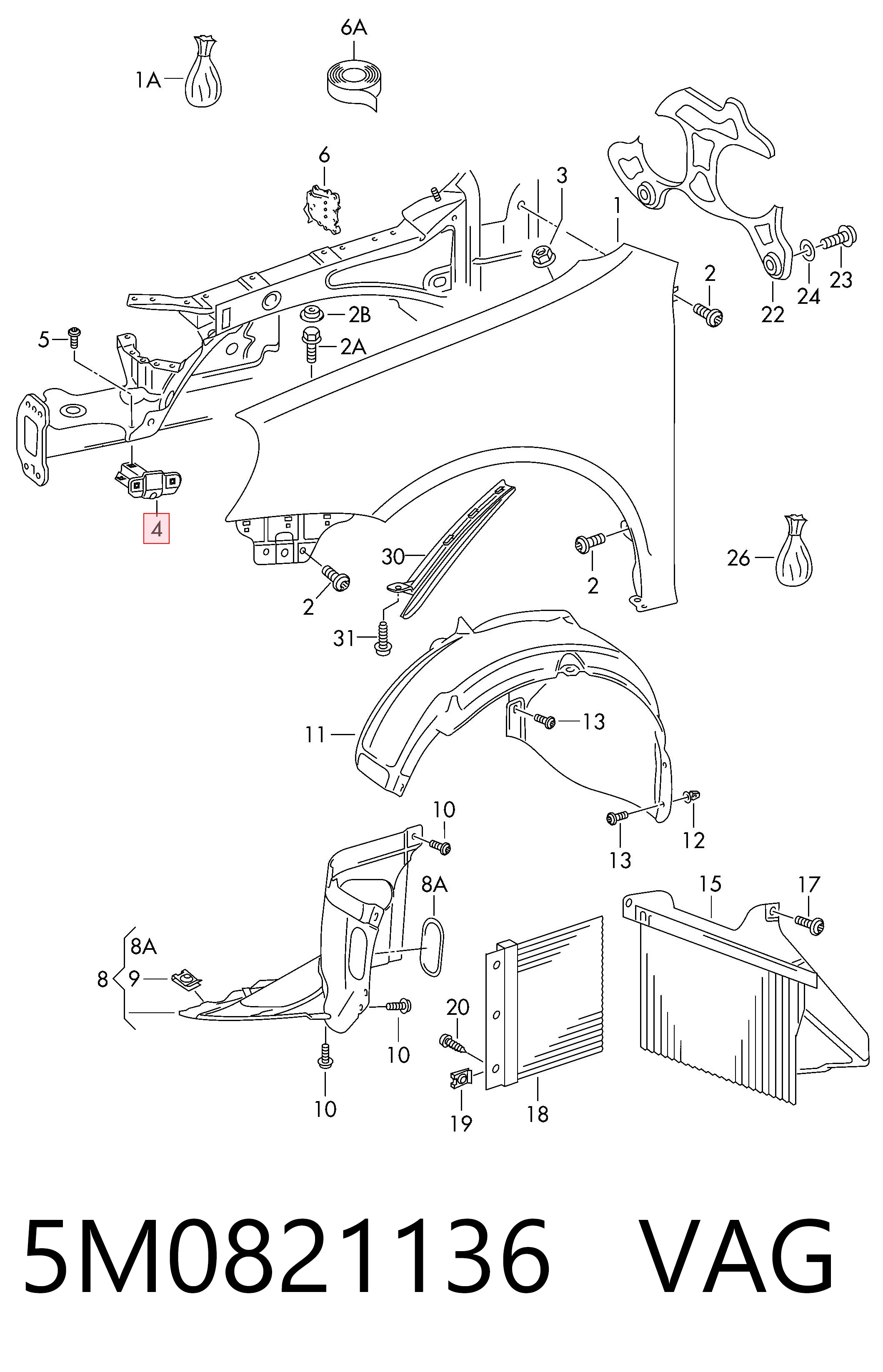 5M0821136 VAG
