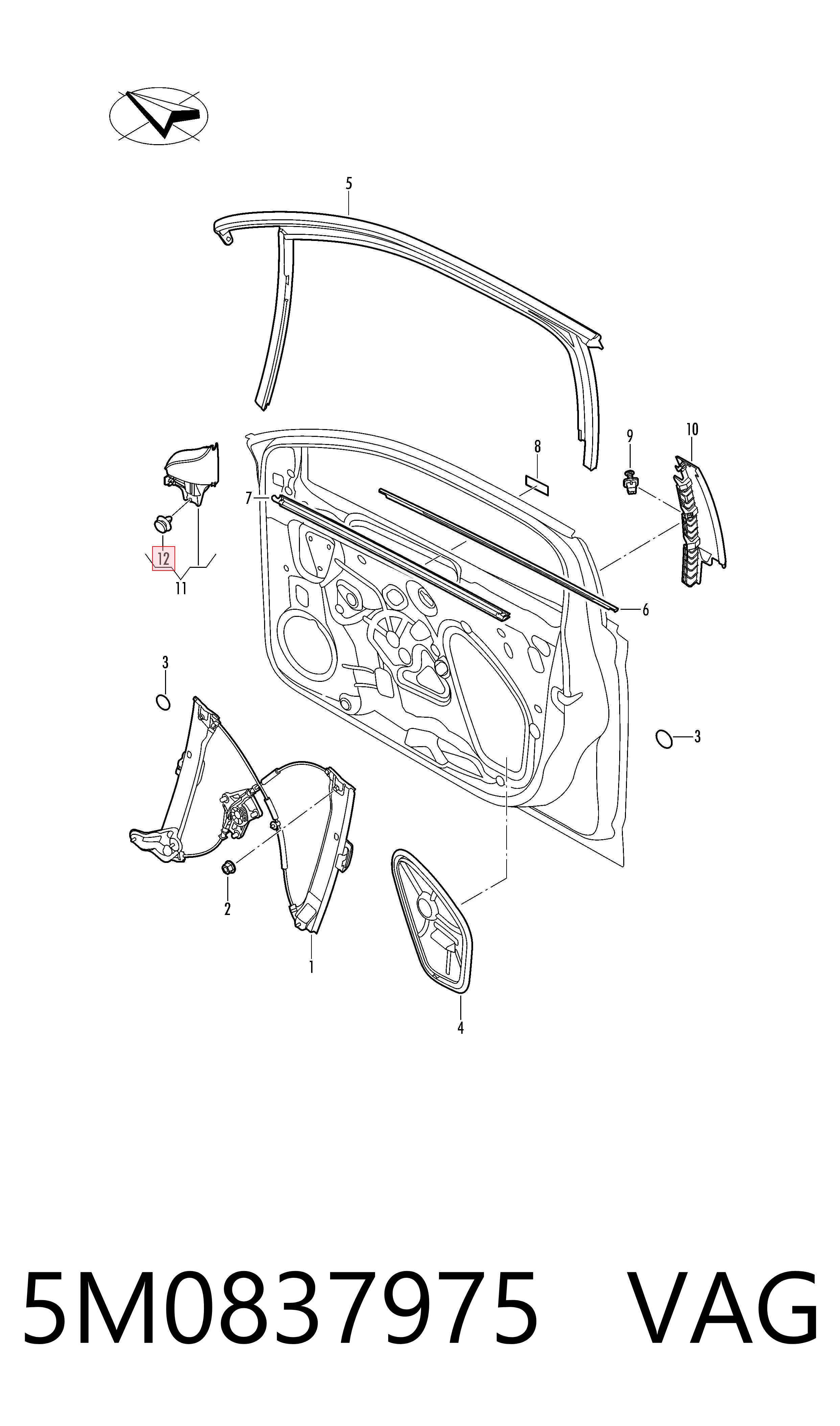  VAG 5M0837975 precio, desde 2,93 EUR