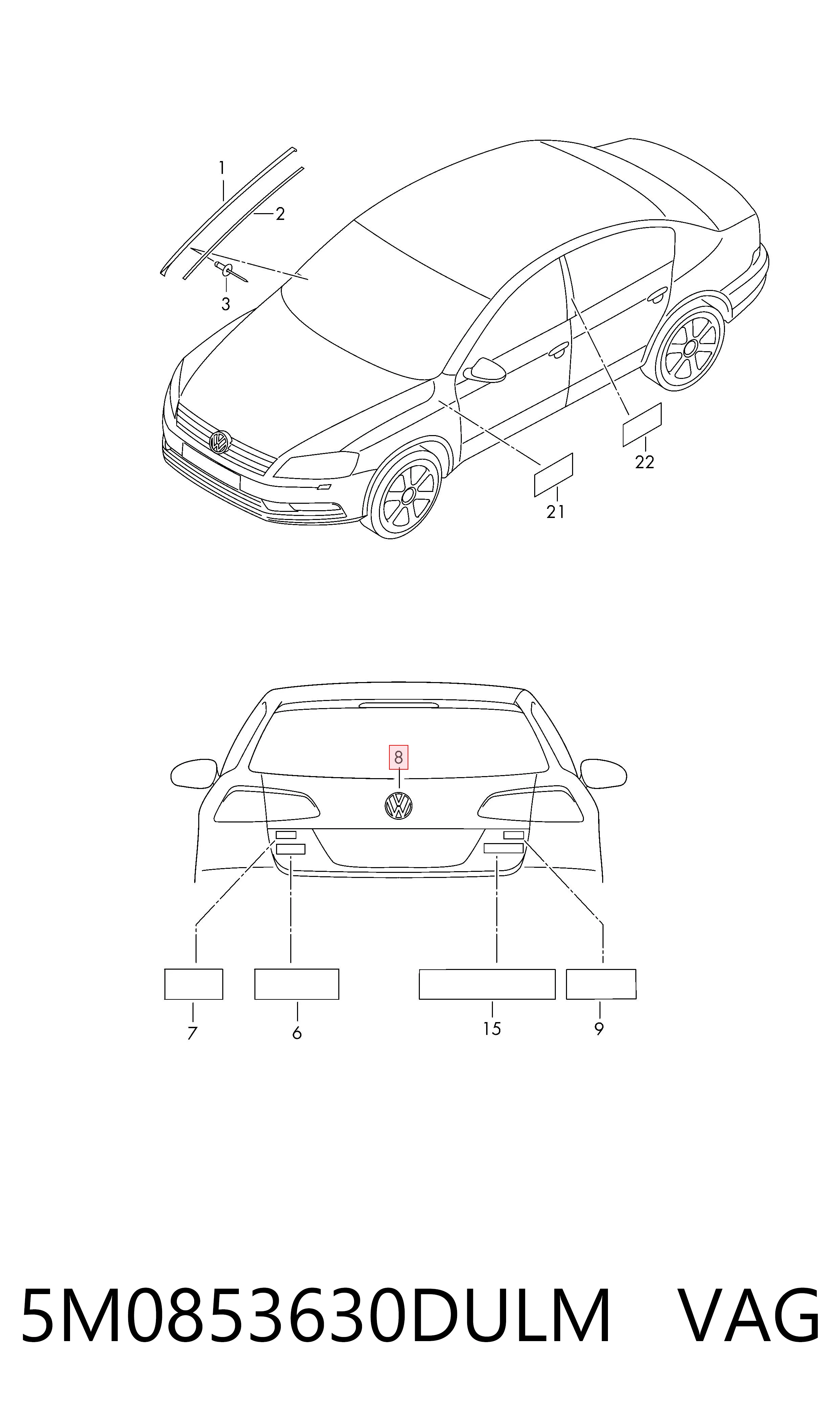 Comprar Emblema Volkswagen Passat B7 365