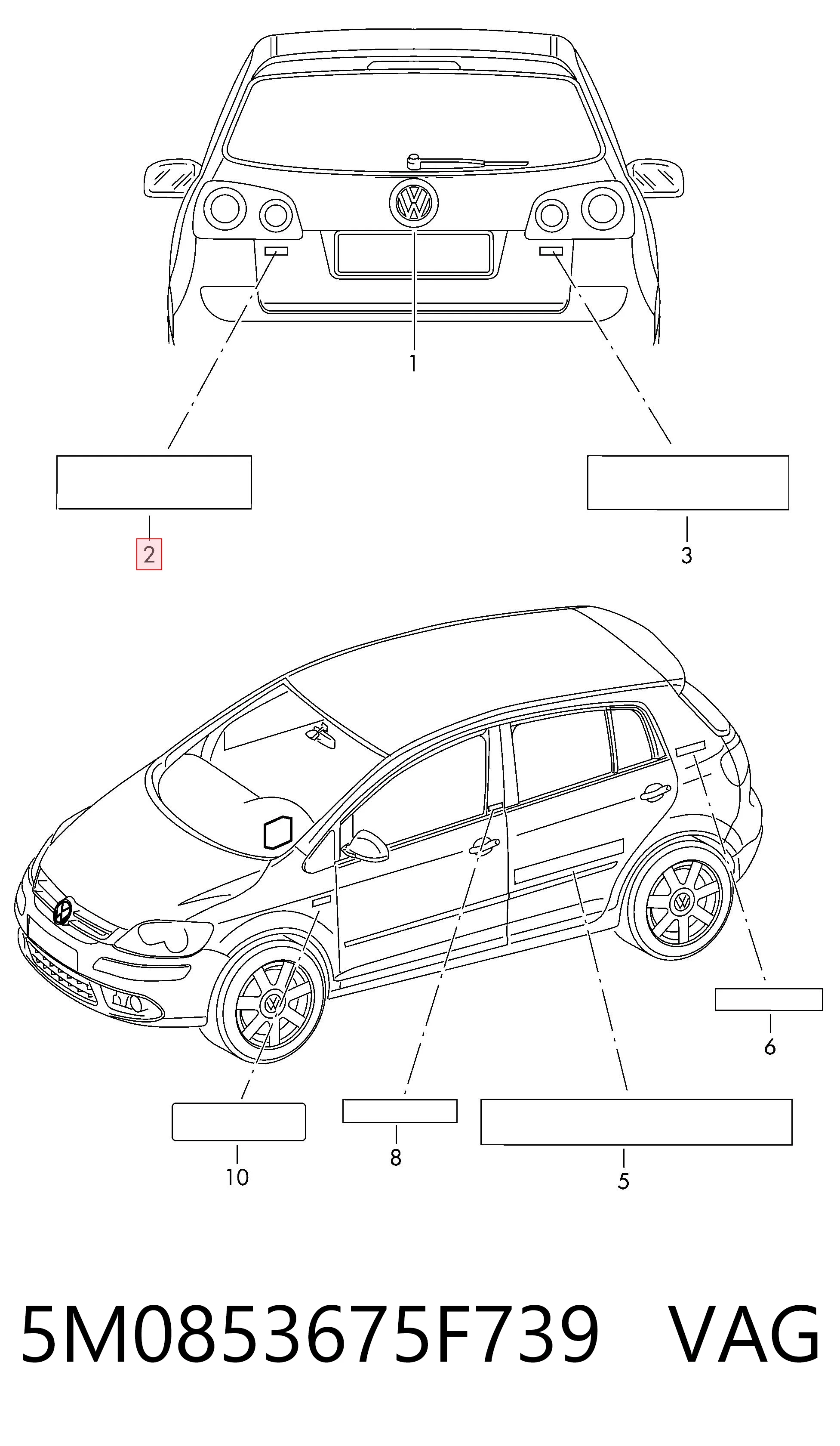 5M0853675F739 VAG
